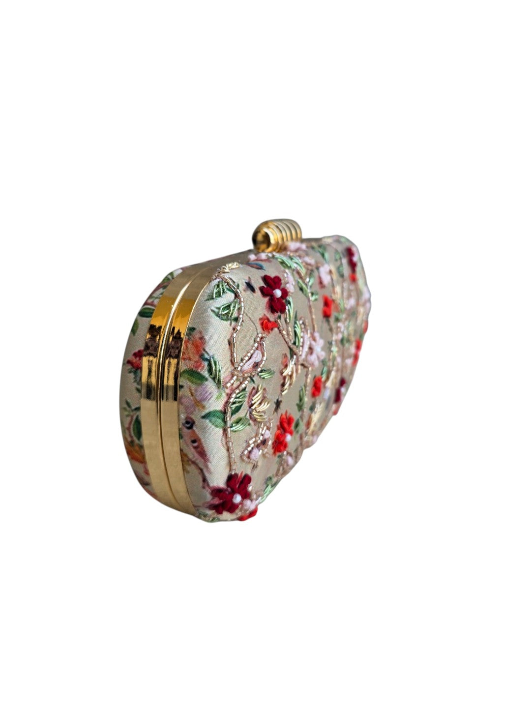VRPS Printed Embroidered Clutch | Handcrafted Ethnic Bag | SWIS-4473 | Additional Angle