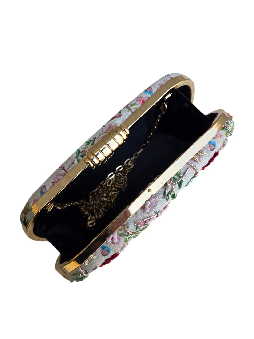 VRPS Printed Embroidered Clutch | Handcrafted Ethnic Bag | SWIS-4473 | Additional Angle
