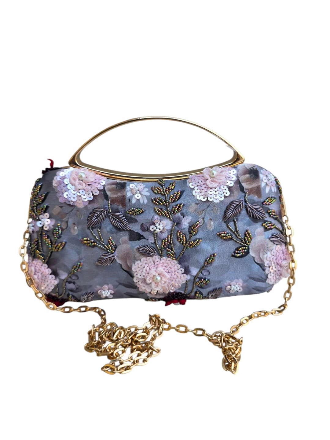 VRPS Printed Embroidered Clutch | Handcrafted Ethnic Bag | SWIS-4475
