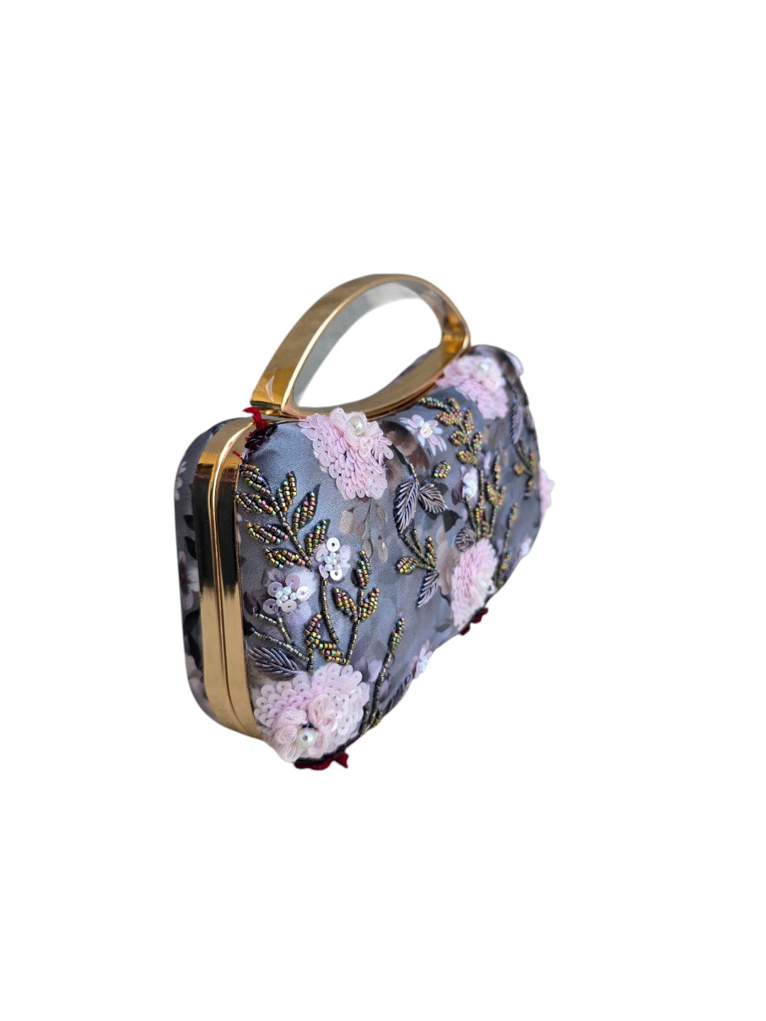 VRPS Printed Embroidered Clutch | Handcrafted Ethnic Bag | SWIS-4475 | Additional Angle