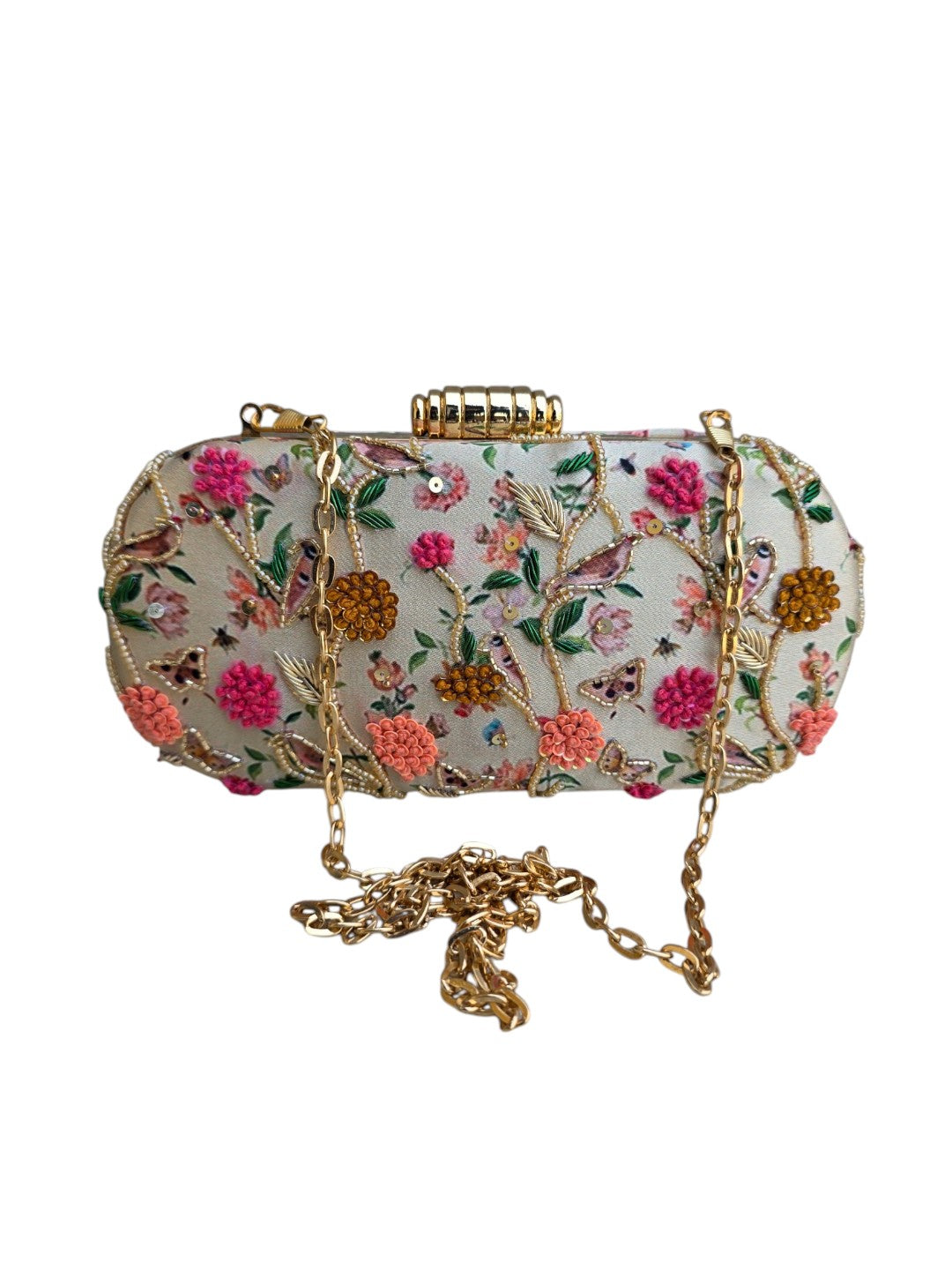 VRPS Printed Embroidered Clutch | Handcrafted Ethnic Bag | SWIS-4466 | Additional Angle