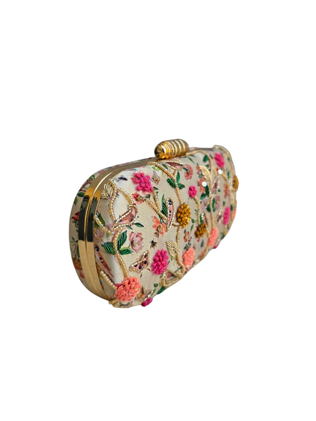 VRPS Printed Embroidered Clutch | Handcrafted Ethnic Bag | SWIS-4466 | Additional Angle