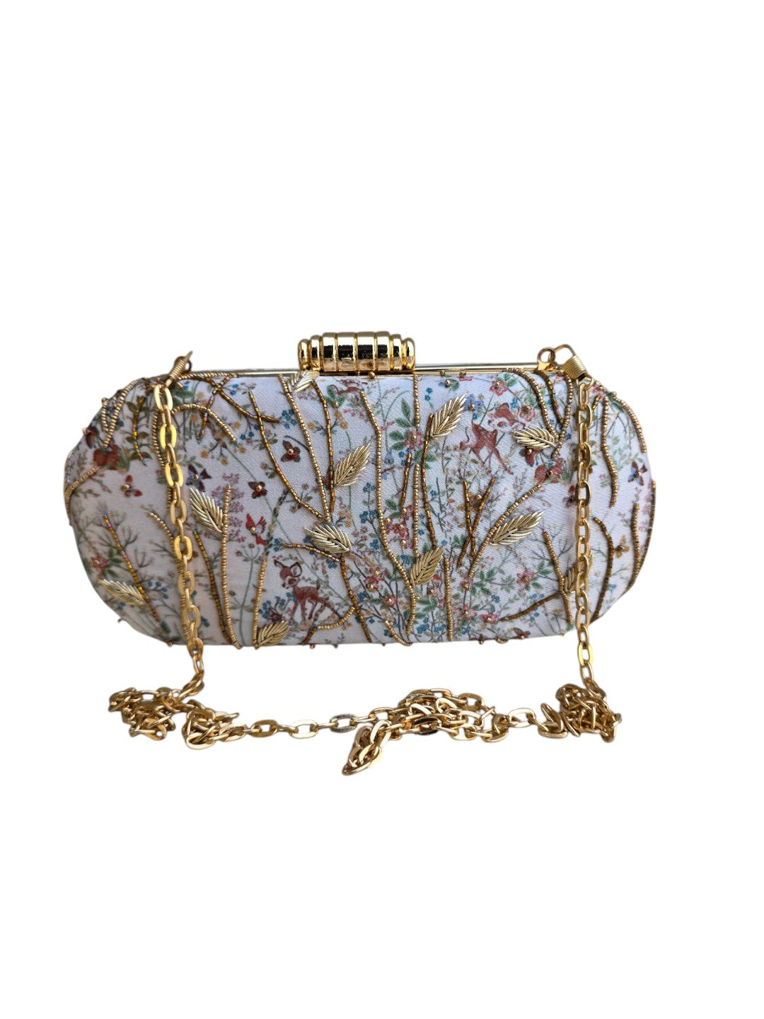 VRPS Printed Embroidered Clutch | Handcrafted Ethnic Bag | SWIS-4483
