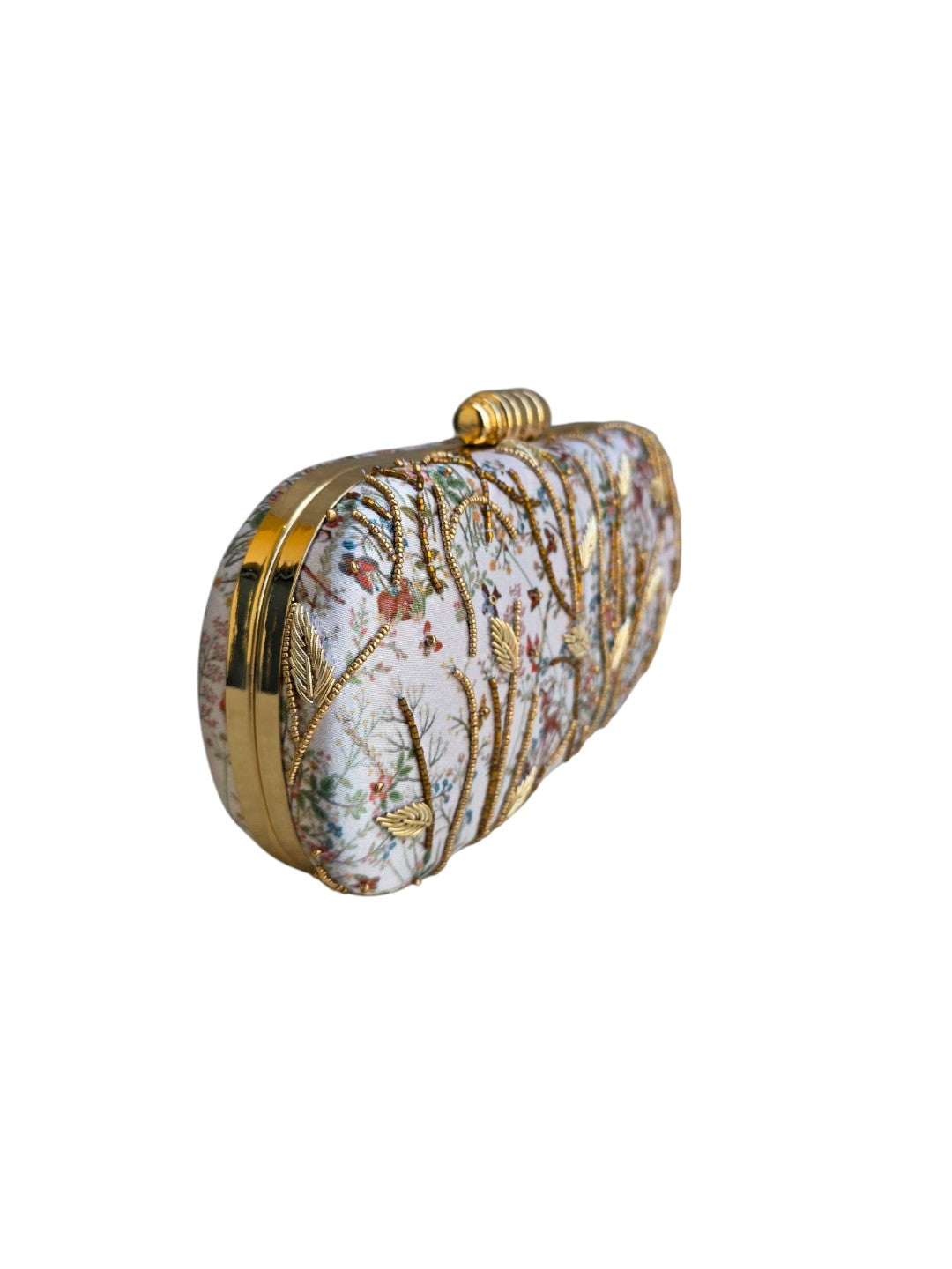 VRPS Printed Embroidered Clutch | Handcrafted Ethnic Bag | SWIS-4483 | Additional Angle