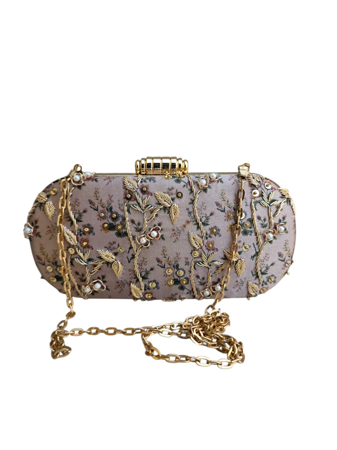 VRPS Printed Embroidered Clutch | Handcrafted Ethnic Bag | SWIS-4464