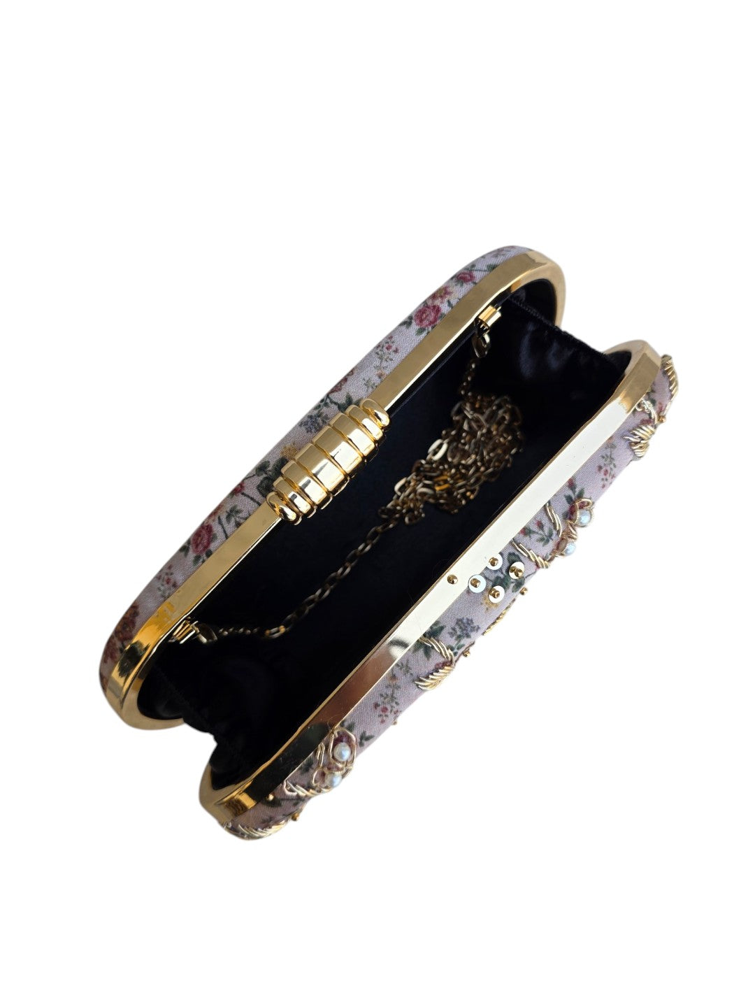 VRPS Printed Embroidered Clutch | Handcrafted Ethnic Bag | SWIS-4474 | Additional Angle