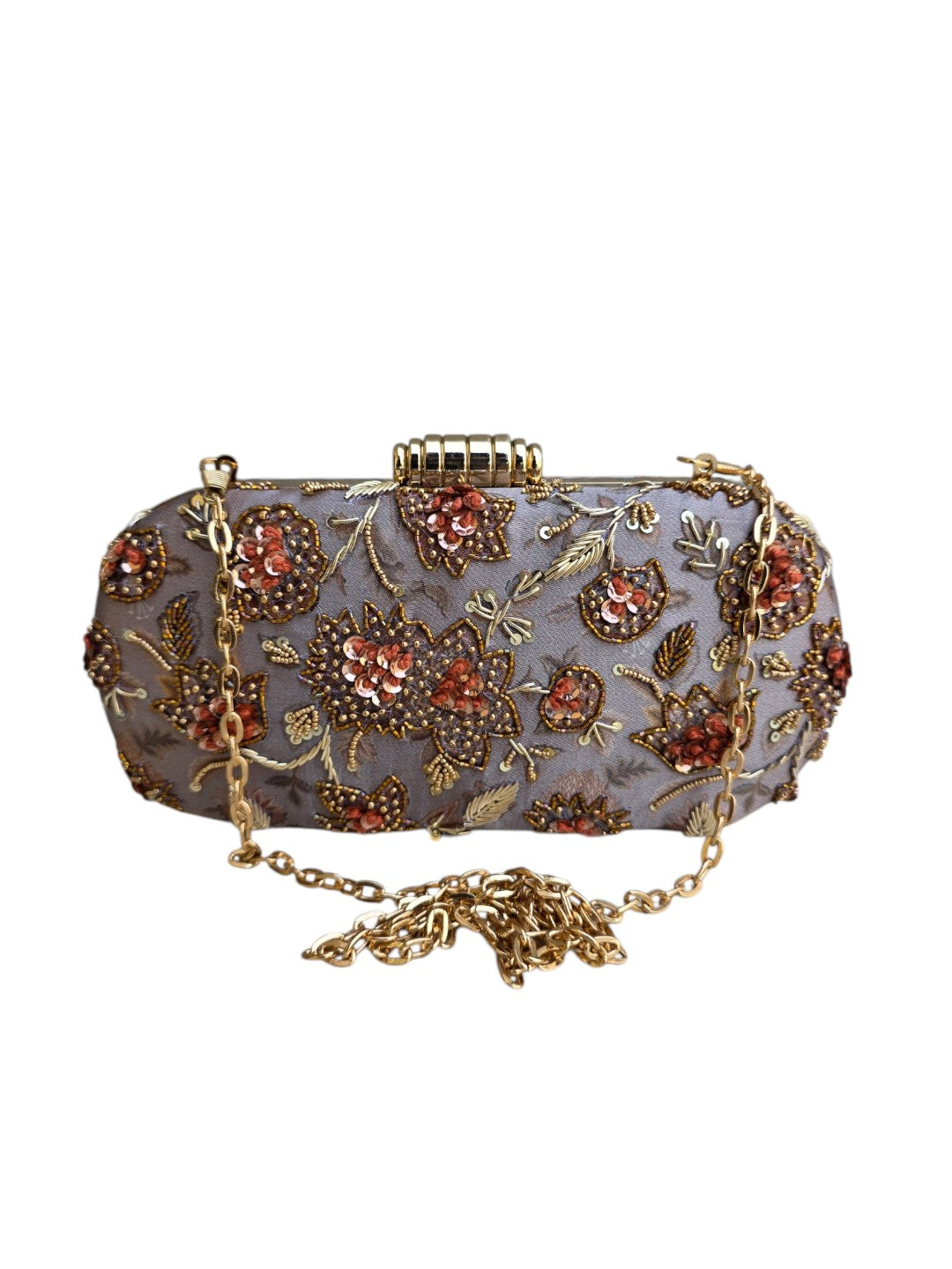VRPS Printed Embroidered Clutch | Handcrafted Ethnic Bag | SWIS-4465