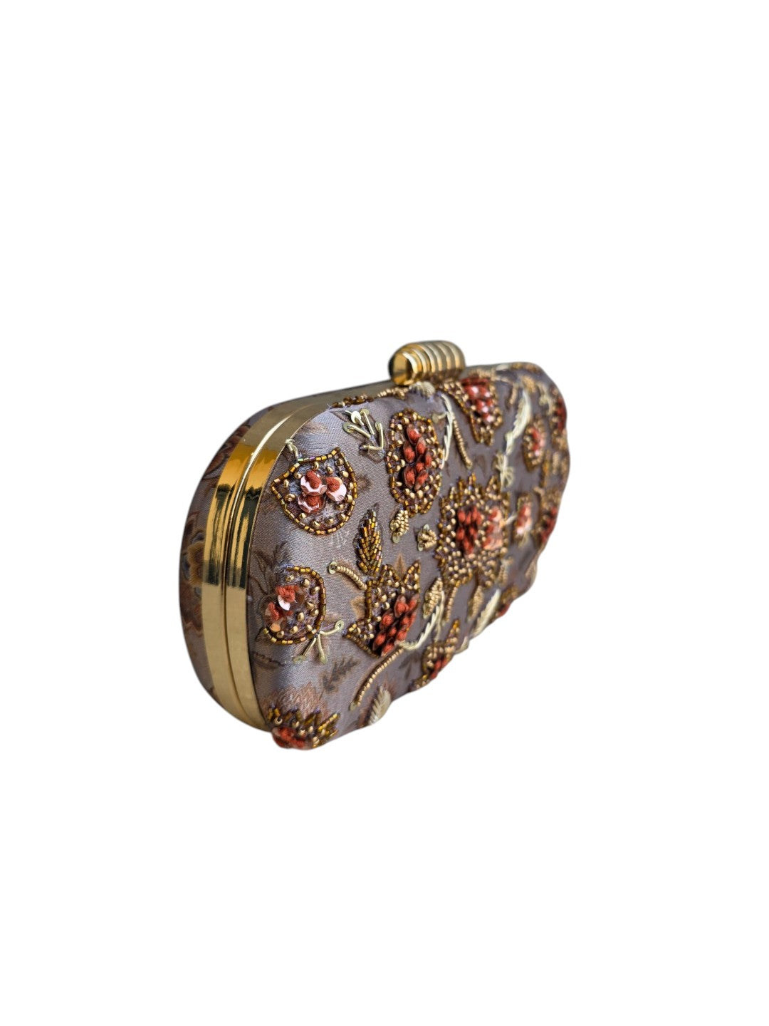 VRPS Printed Embroidered Clutch | Handcrafted Ethnic Bag | SWIS-4465 | Additional Angle
