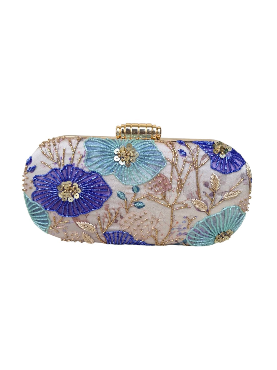 VRPS Printed Embroidered Clutch | Handcrafted Ethnic Bag | SWIS-4510