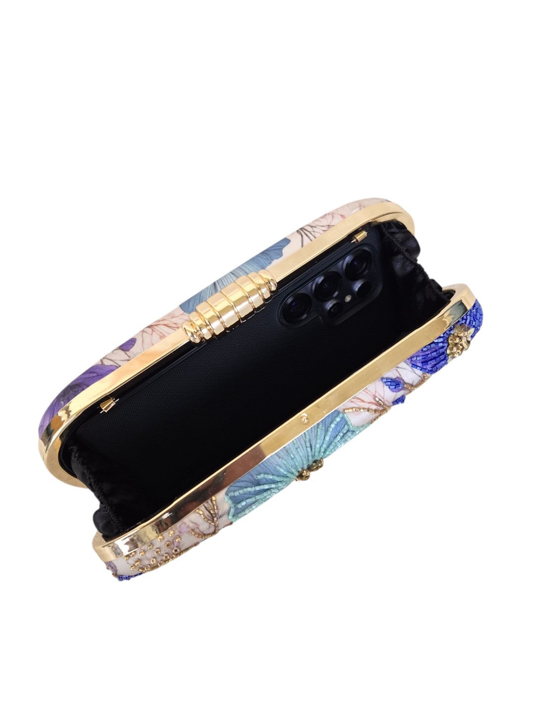 VRPS Printed Embroidered Clutch | Handcrafted Ethnic Bag | SWIS-4510 | Additional Angle