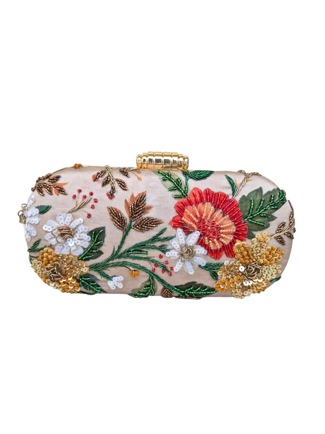VRPS Printed Embroidered Clutch | Handcrafted Ethnic Bag | SWIS-4512