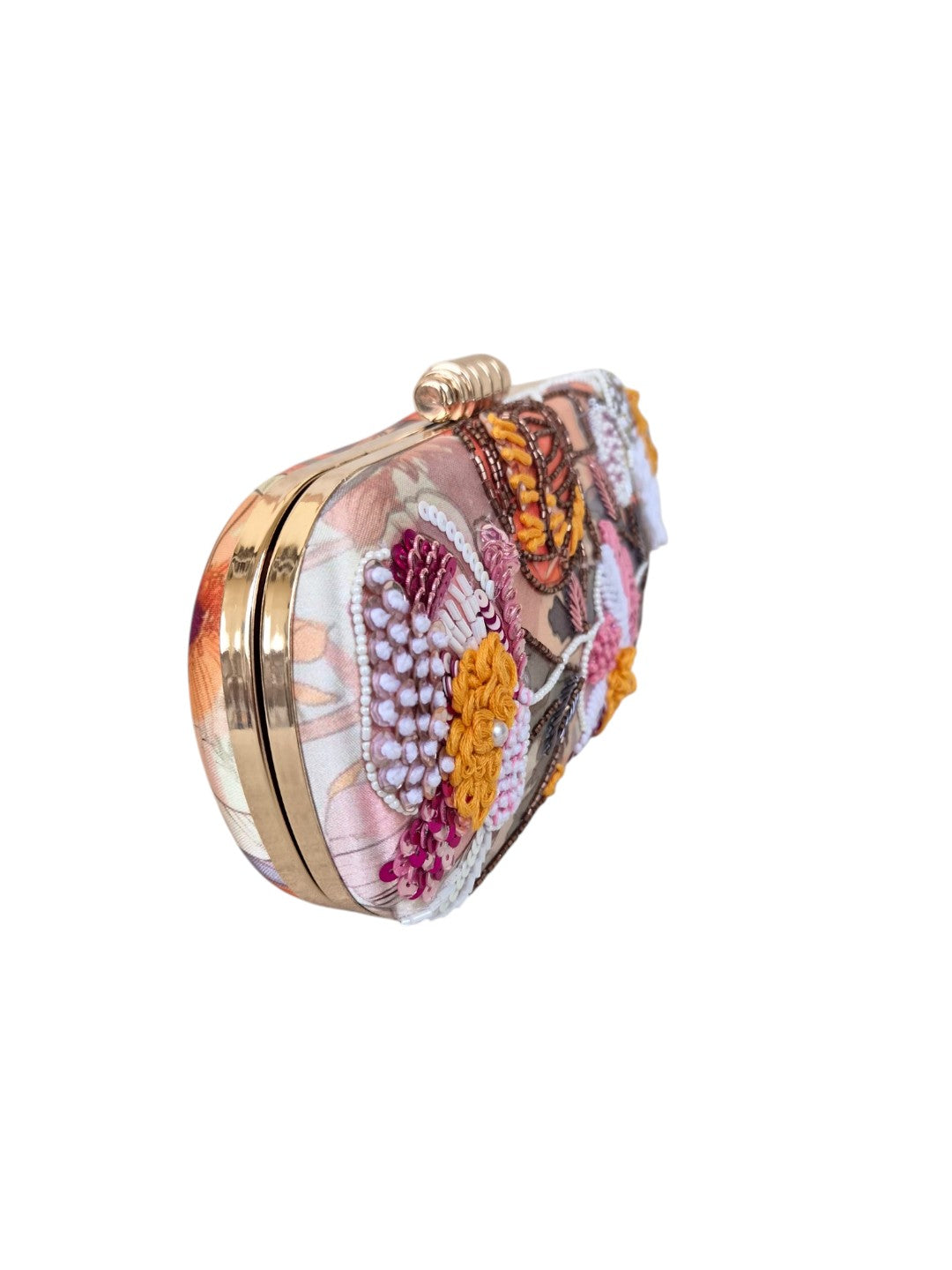 VRPS Printed Embroidered Clutch | Handcrafted Ethnic Bag | SWIS-4518 | Additional Angle