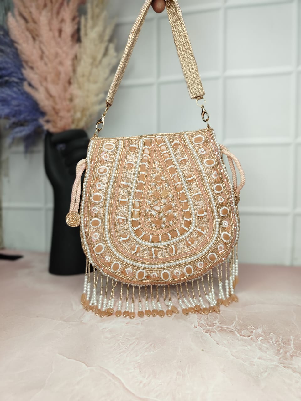 VRPS Potli Bag | Handcrafted Ethnic Bag | SWIS-2057 | Additional Angle