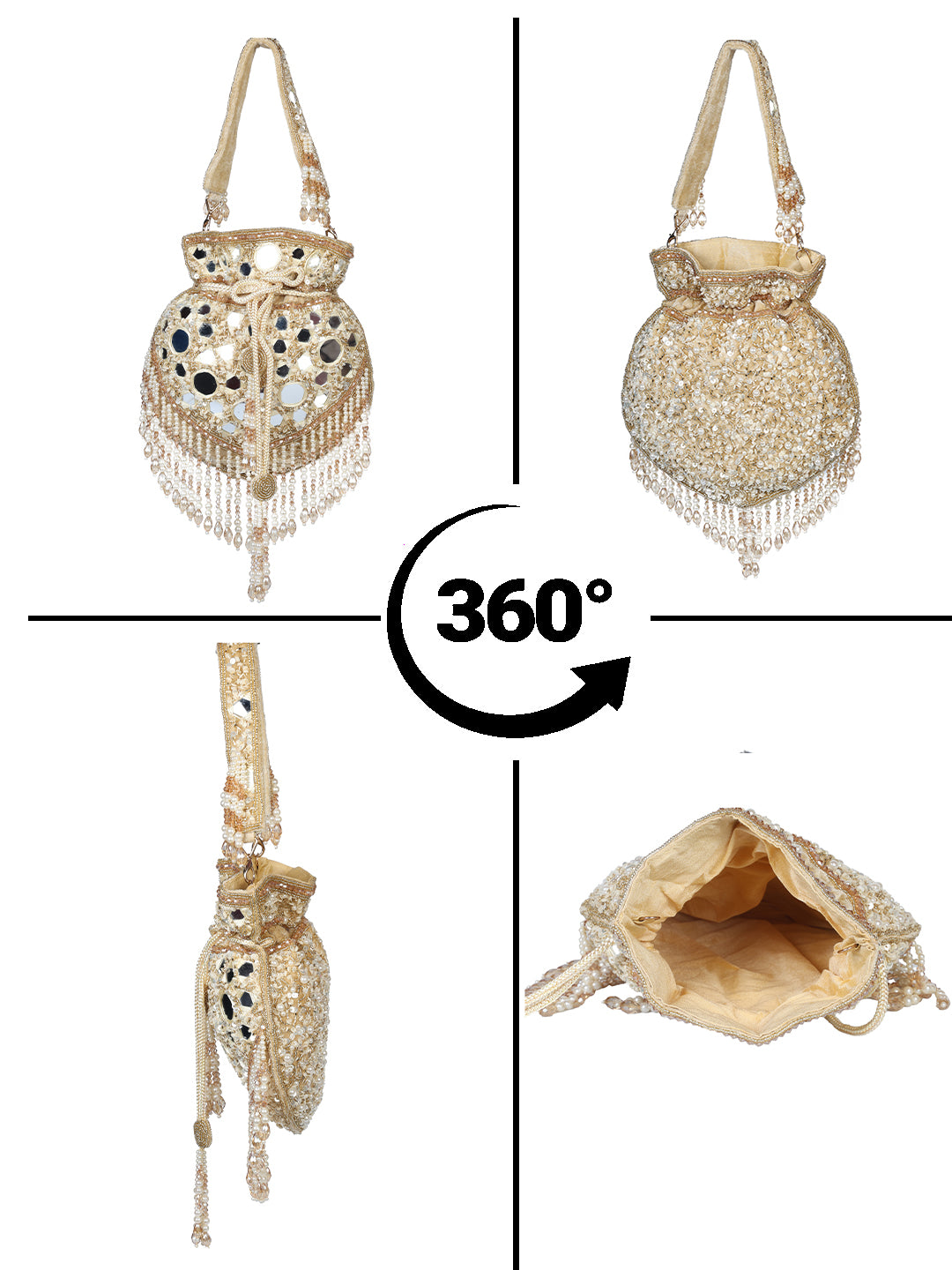 VRPS Potli Bag | Handcrafted Ethnic Bag | SWIS-3509 | Additional Angle