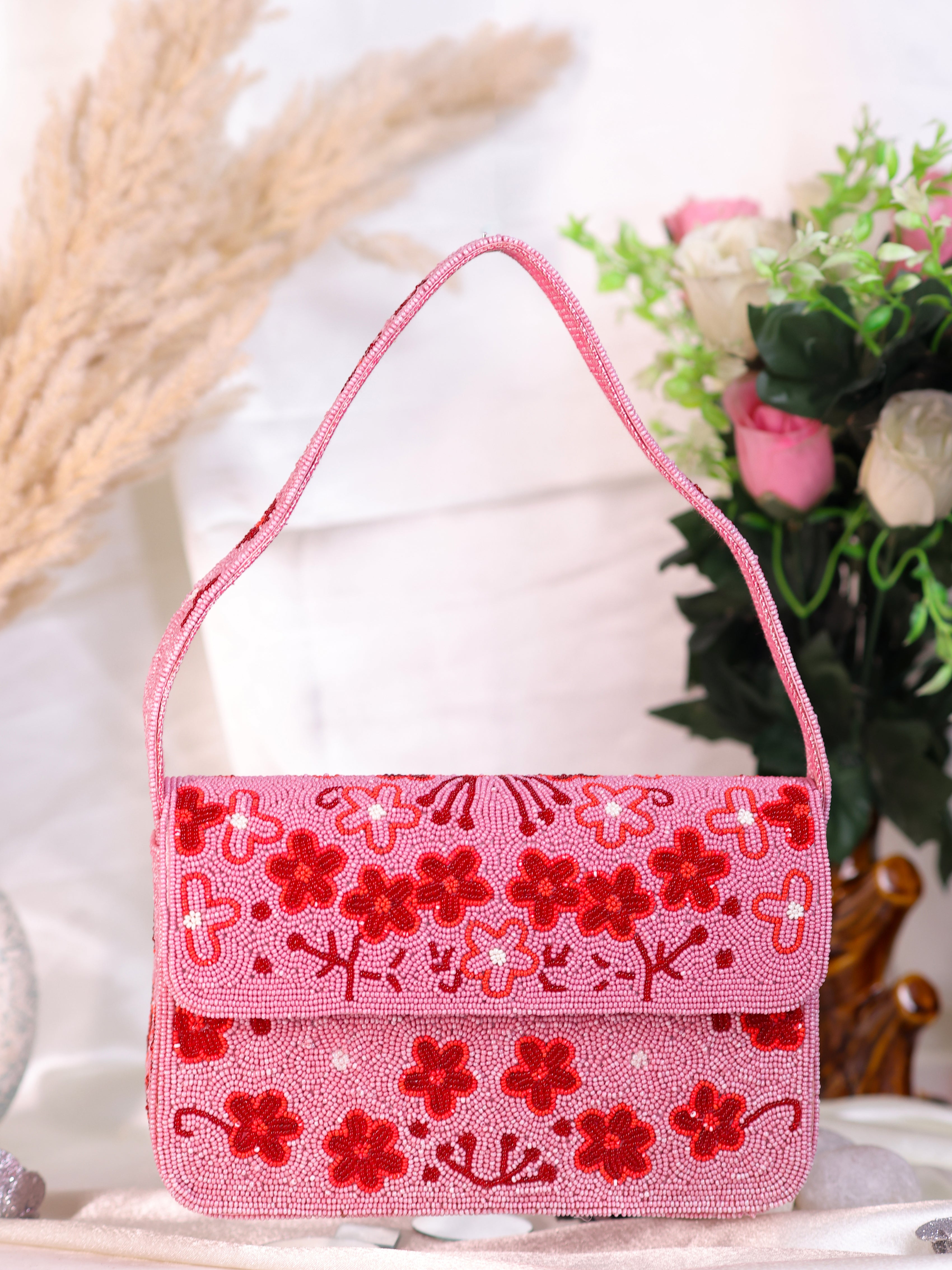 VRPS Beaded Clutch | Handcrafted Ethnic Bag | SWIS-1843