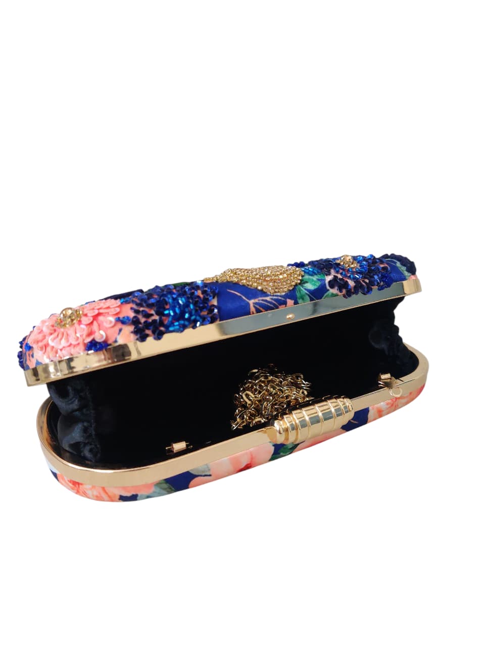 VRPS Printed Embroidered Clutch | Handcrafted Ethnic Bag | SWIS-3661 | Additional Angle