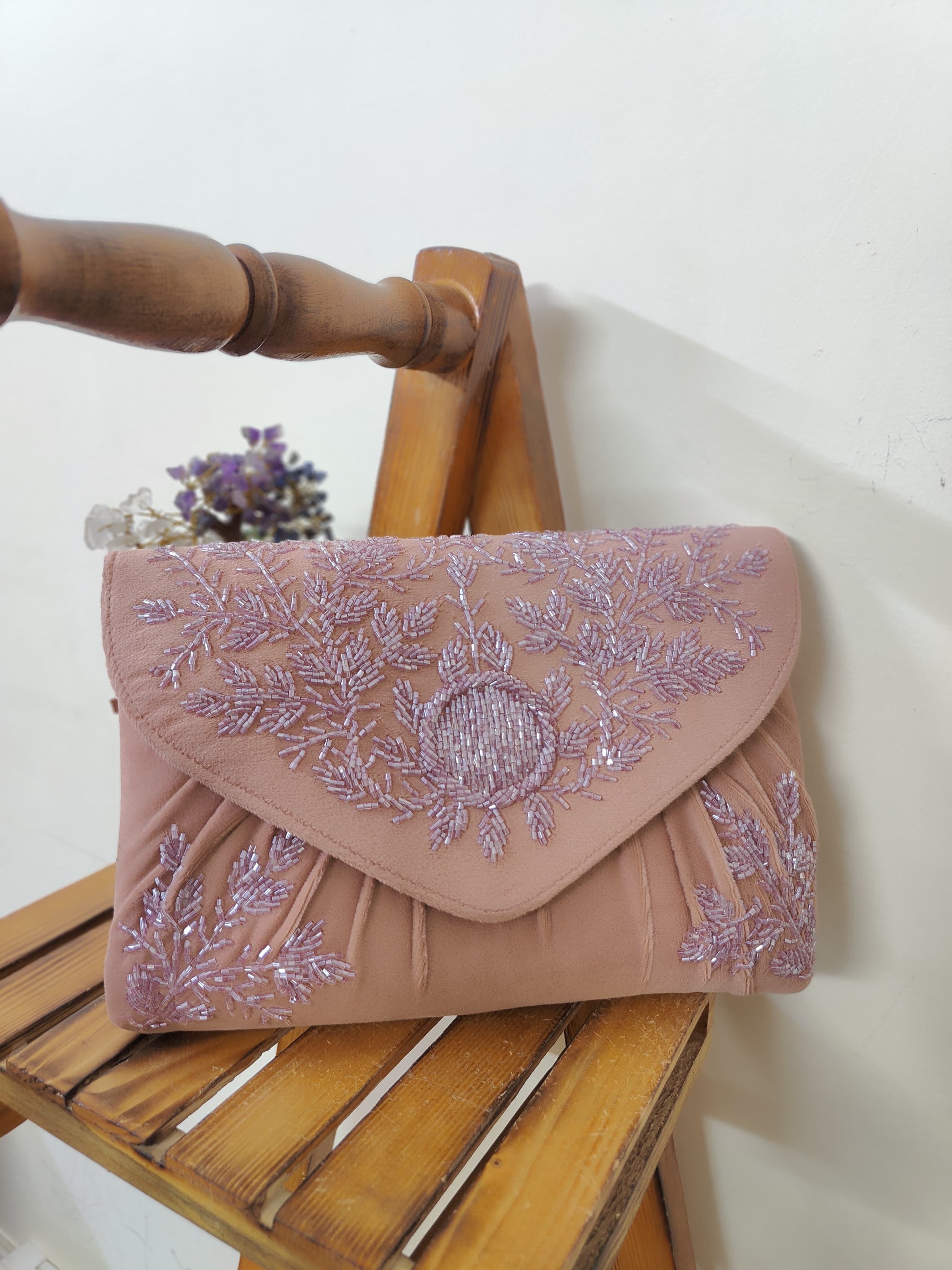 Embroidered Flap Bag