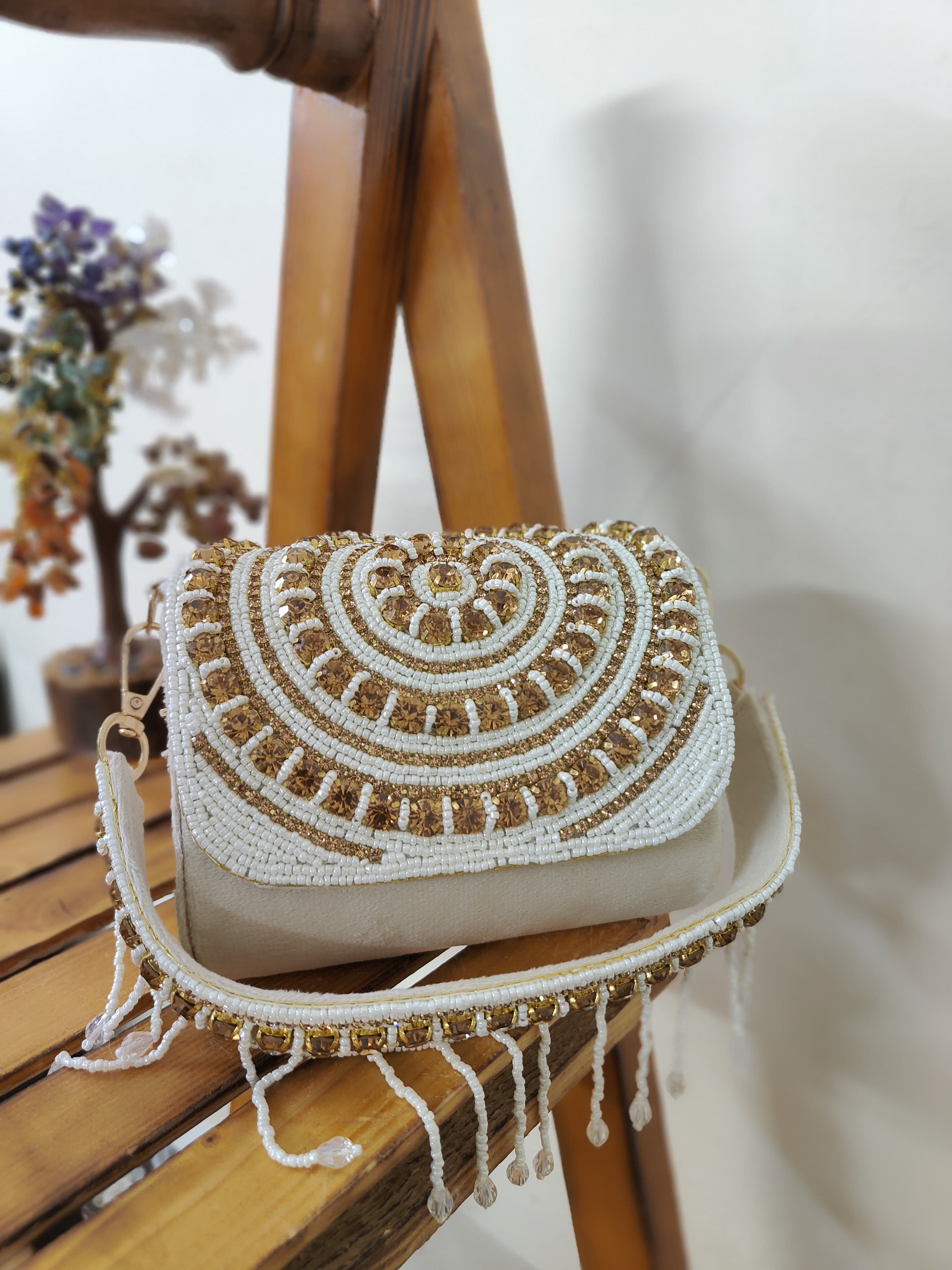 Handcrafted Flap Bag SWIS-2151 | VRPS Handicrafts | Indian Ethnic Bag