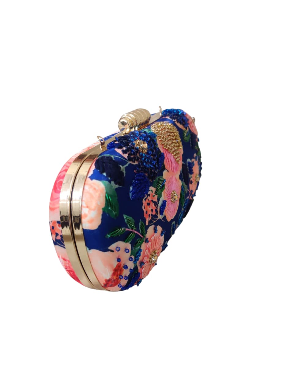 VRPS Printed Embroidered Clutch | Handcrafted Ethnic Bag | SWIS-3661 | Additional Angle