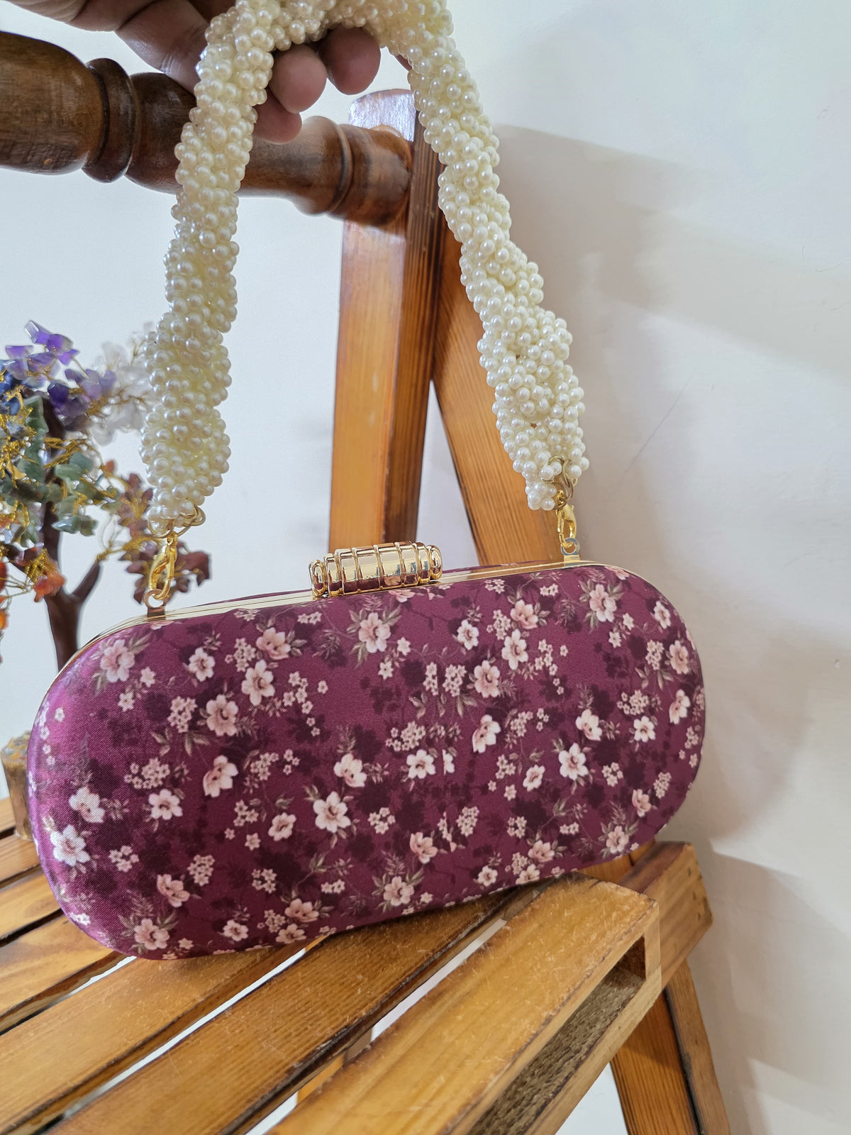 VRPS Printed Clutch | Handcrafted Ethnic Bag | SWIS-2264 | Additional Angle