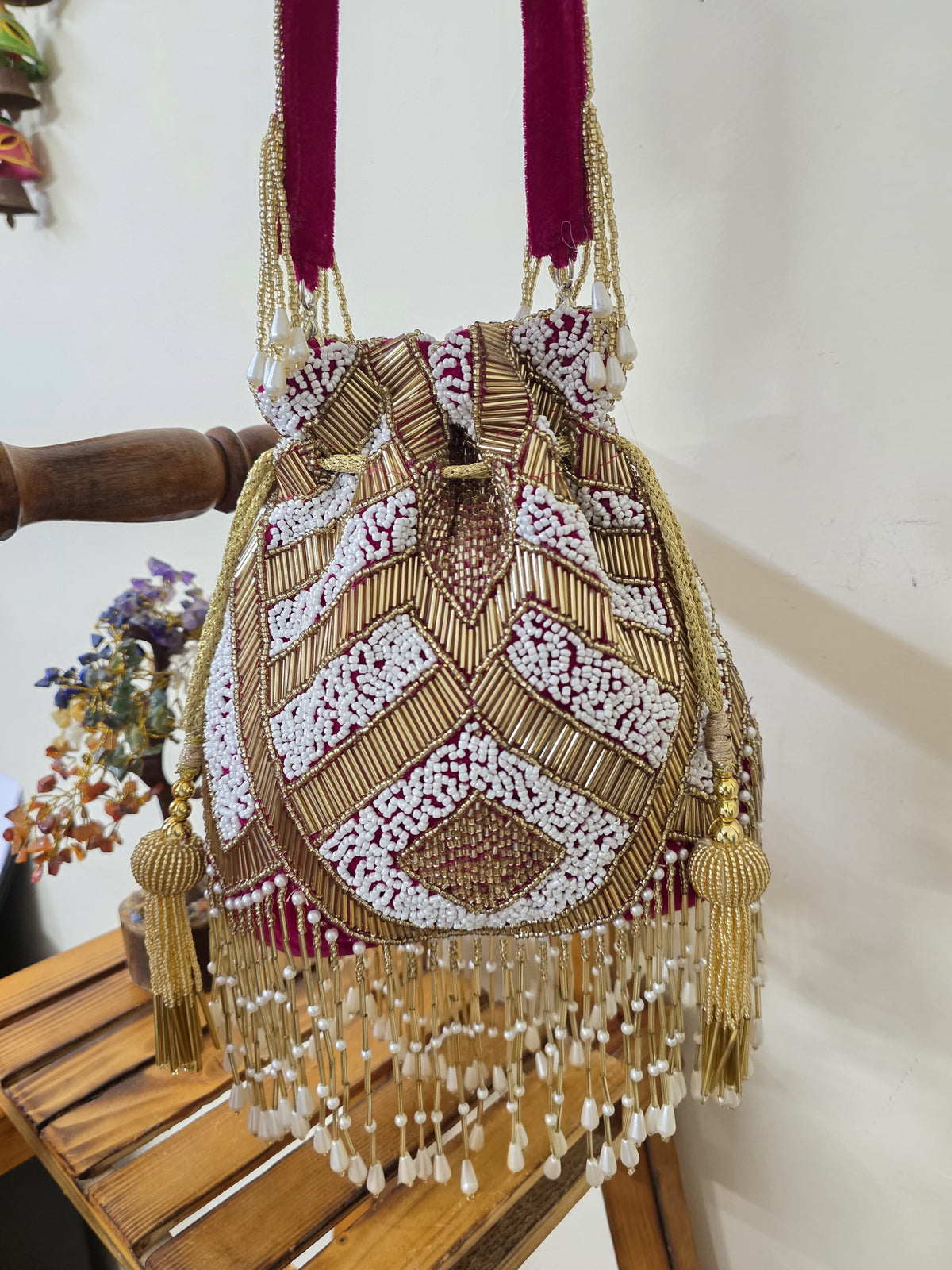 VRPS Potli Bag | Handcrafted Ethnic Bag | SWIS-2273 | Additional Angle