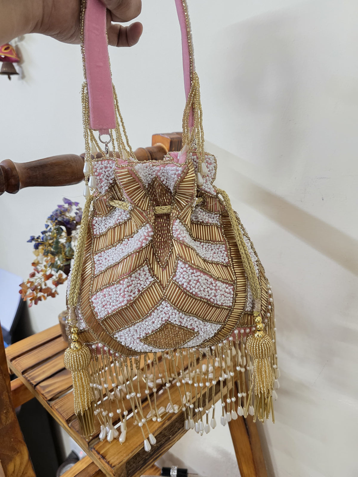 VRPS Potli Bag | Handcrafted Ethnic Bag | SWIS-2274 | Additional Angle