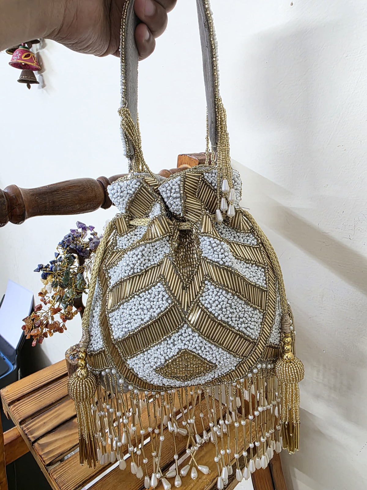 VRPS Potli Bag | Handcrafted Ethnic Bag | SWIS-2275 | Additional Angle
