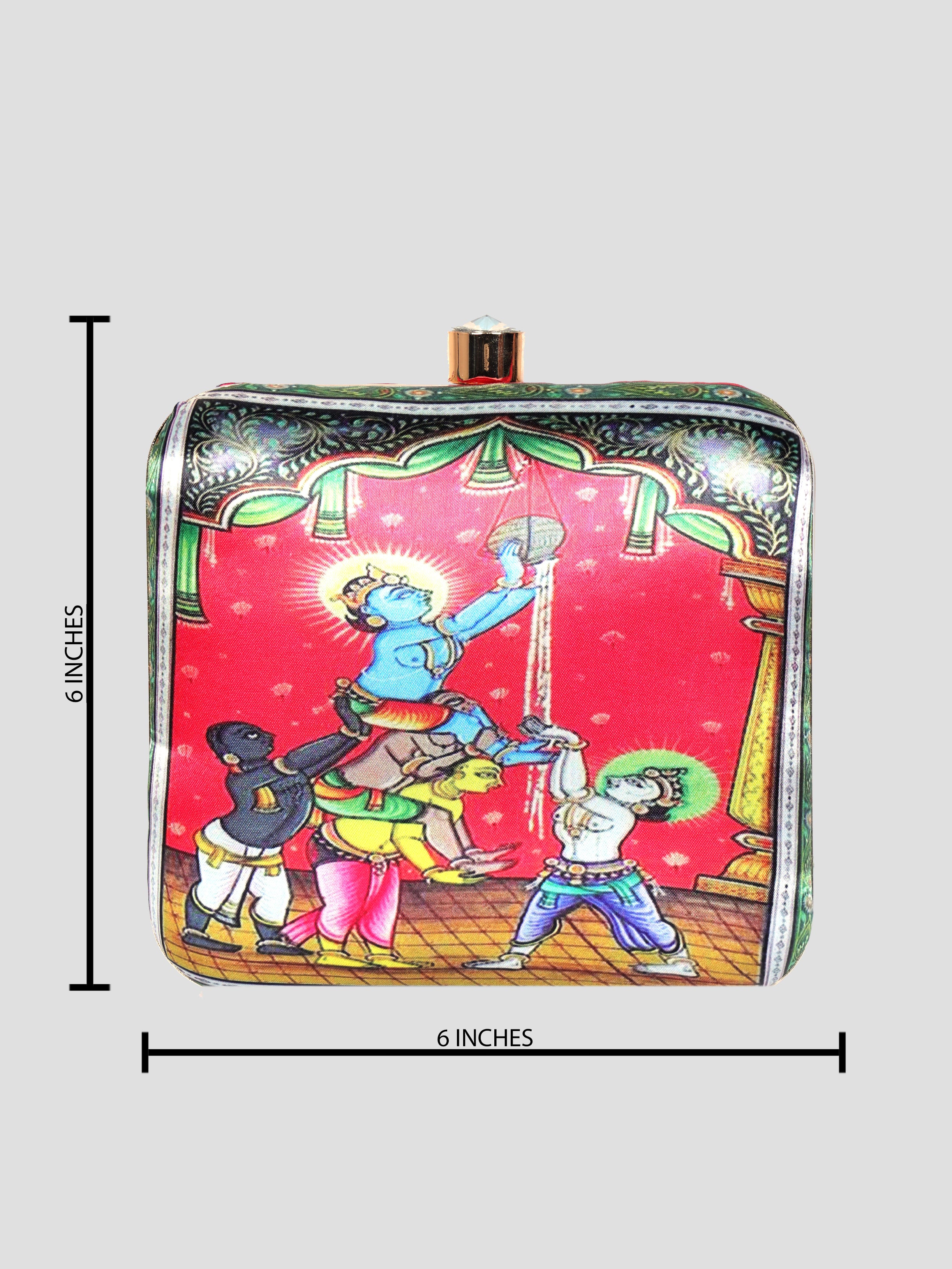 VRPS Printed Clutch | Handcrafted Ethnic Bag | SWIS-1330