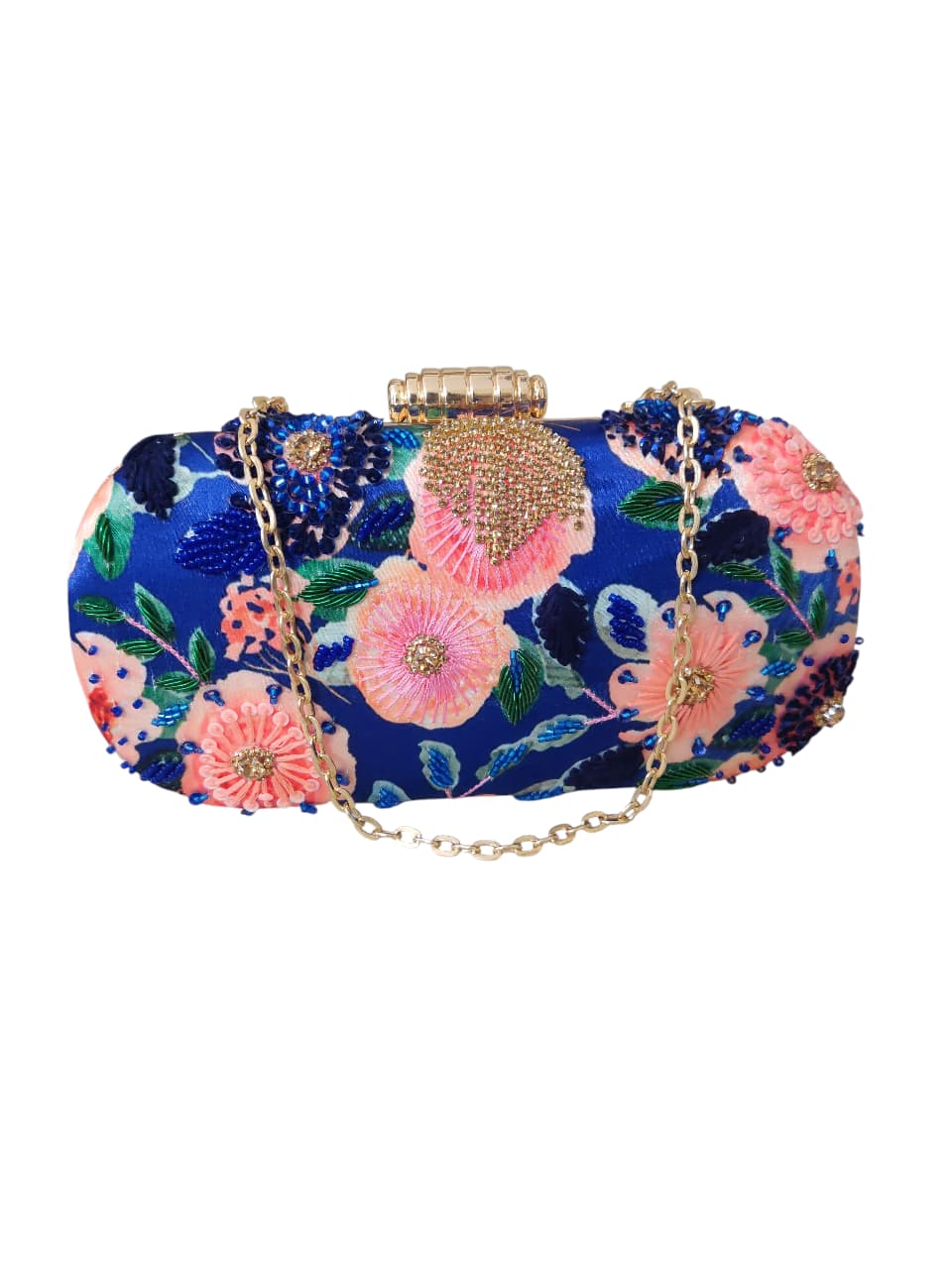 VRPS Printed Embroidered Clutch | Handcrafted Ethnic Bag | SWIS-3661 | Additional Angle