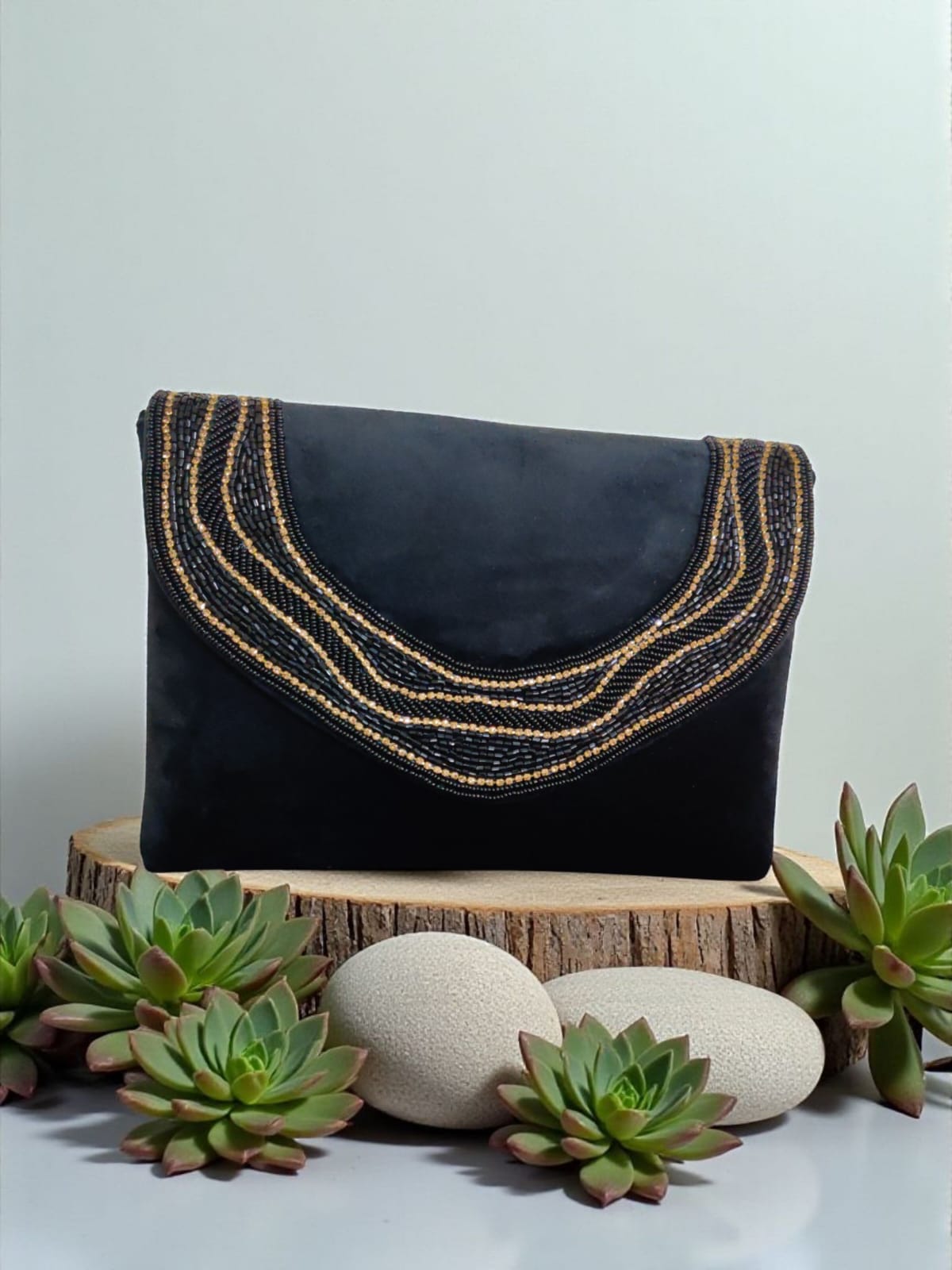 Black Flap Bag
