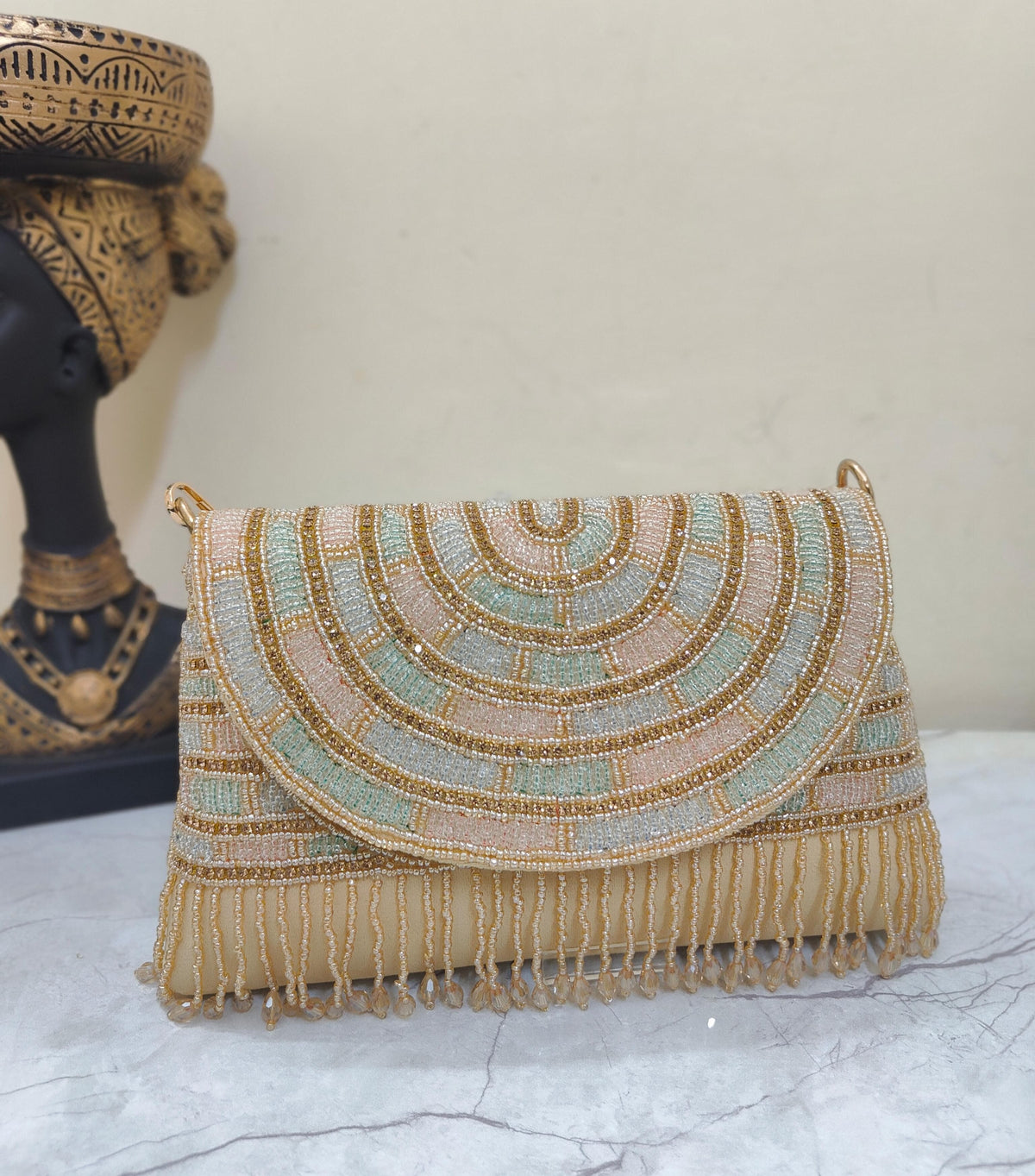 VRPS Flap Bag | Handcrafted Ethnic Bag | SWIS-2332 | Additional Angle
