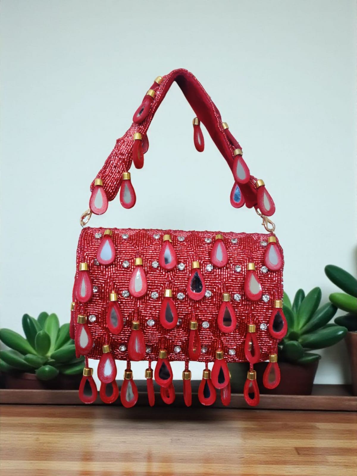 Red Flap Bag
