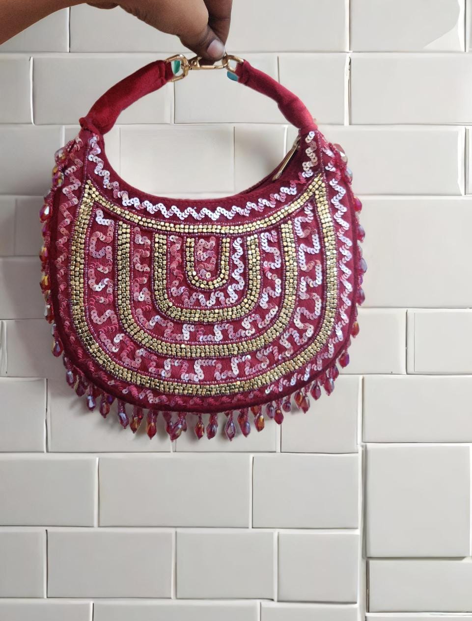 VRPS Moon Bags | Handcrafted Ethnic Bag | SWIS-2420 | Additional Angle