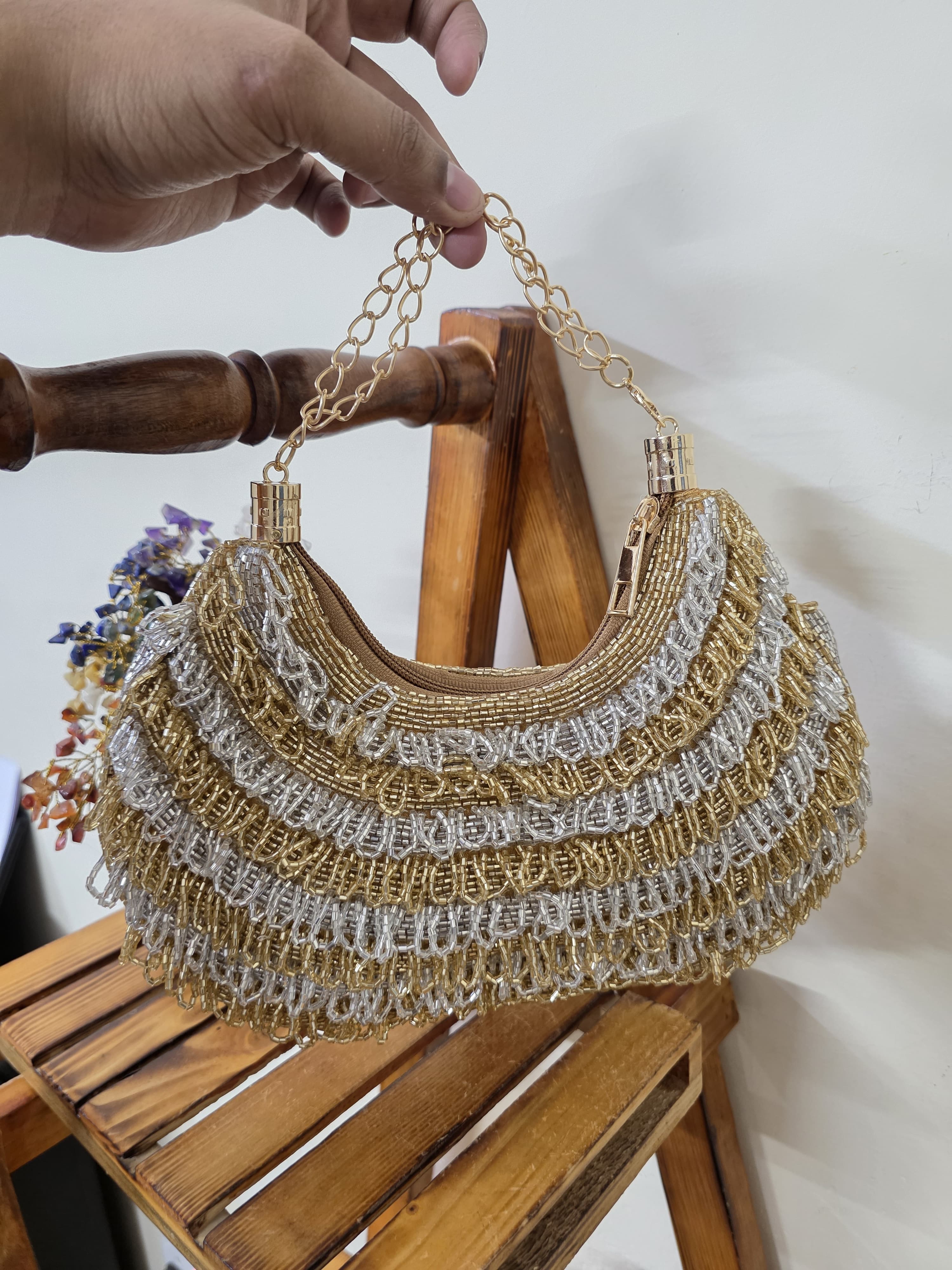 VRPS Moon Clutch | Handcrafted Ethnic Bag | SWIS-2434