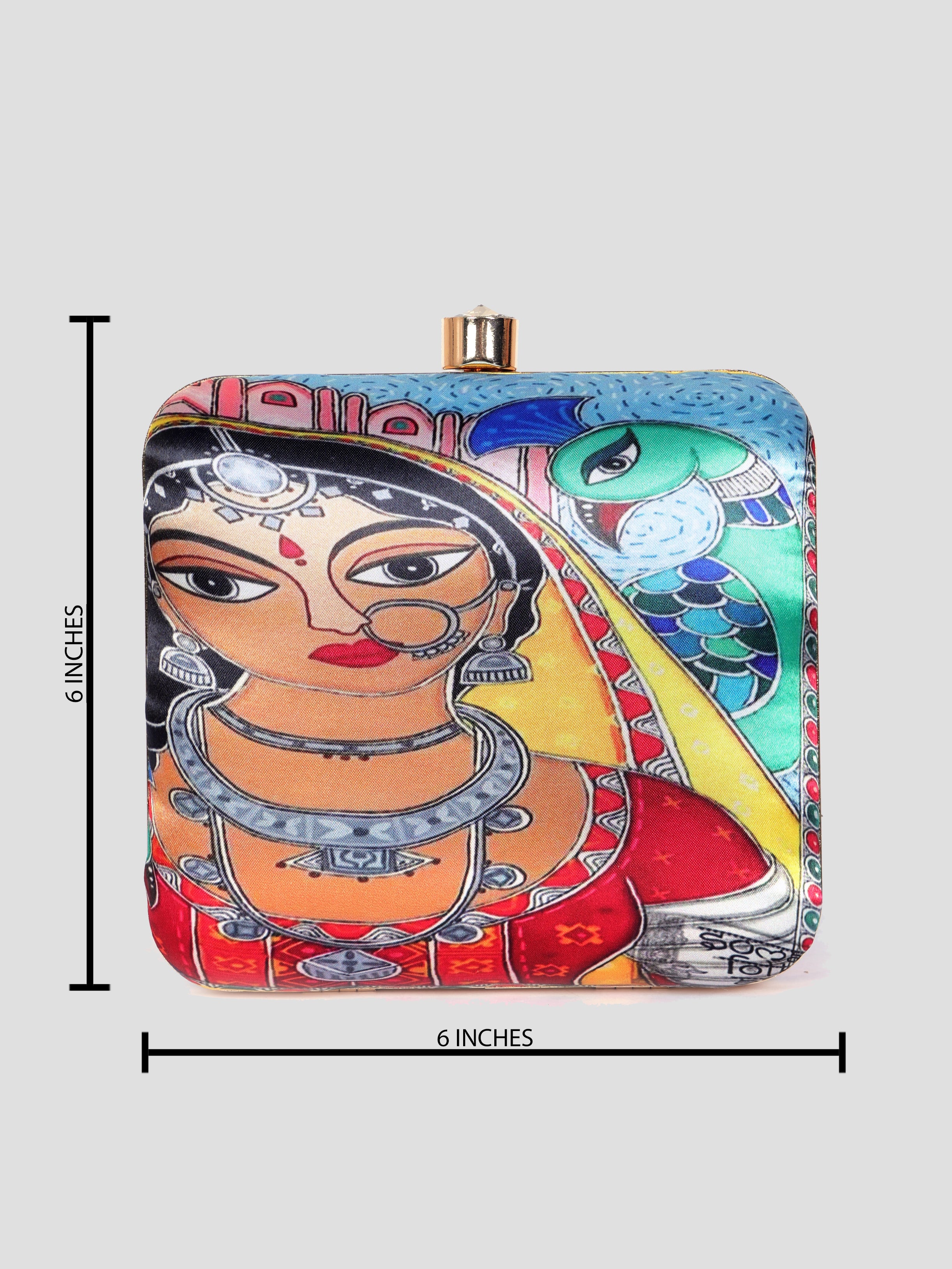 VRPS Printed Clutch | Handcrafted Ethnic Bag | SWIS-1332