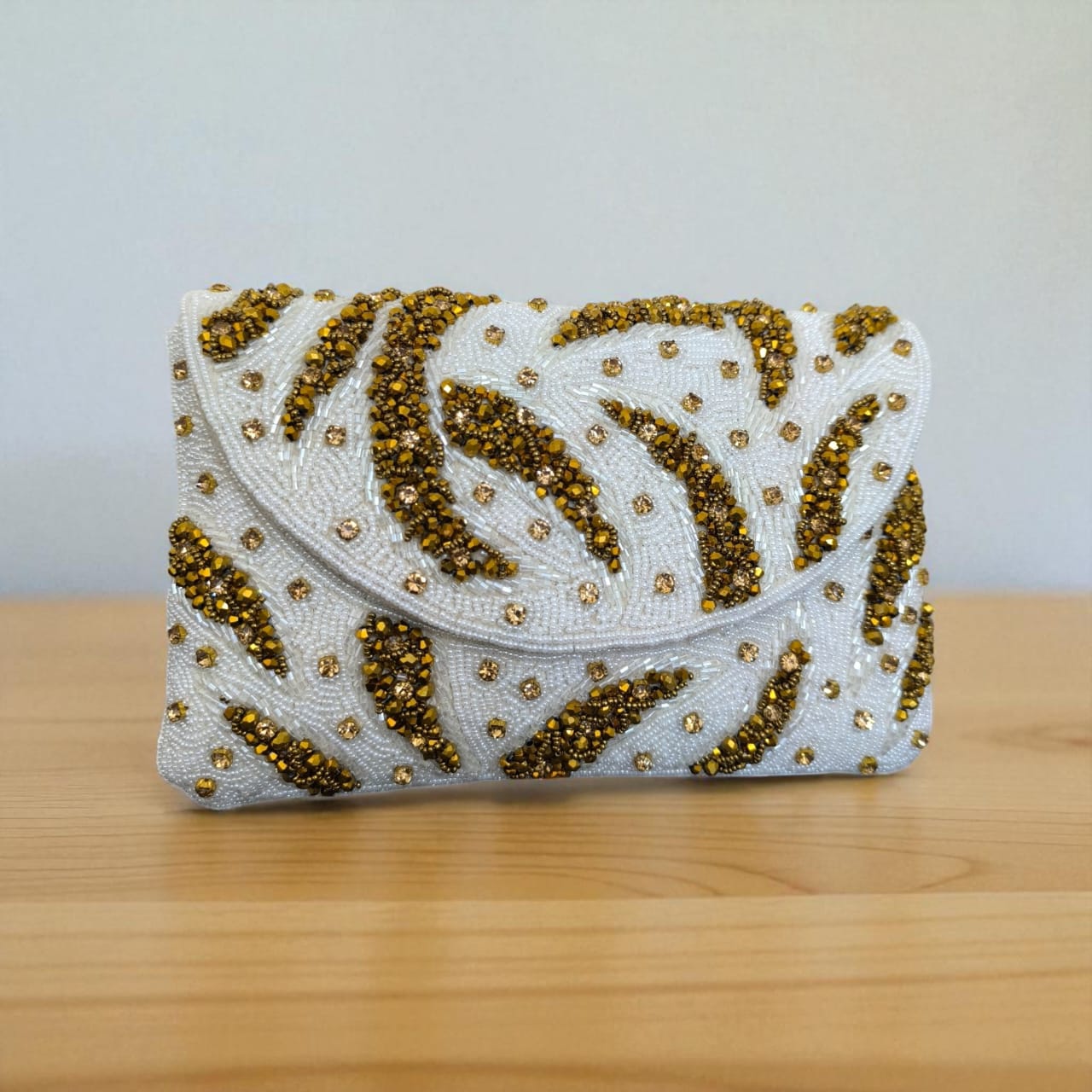 Embroidered Flap Bag