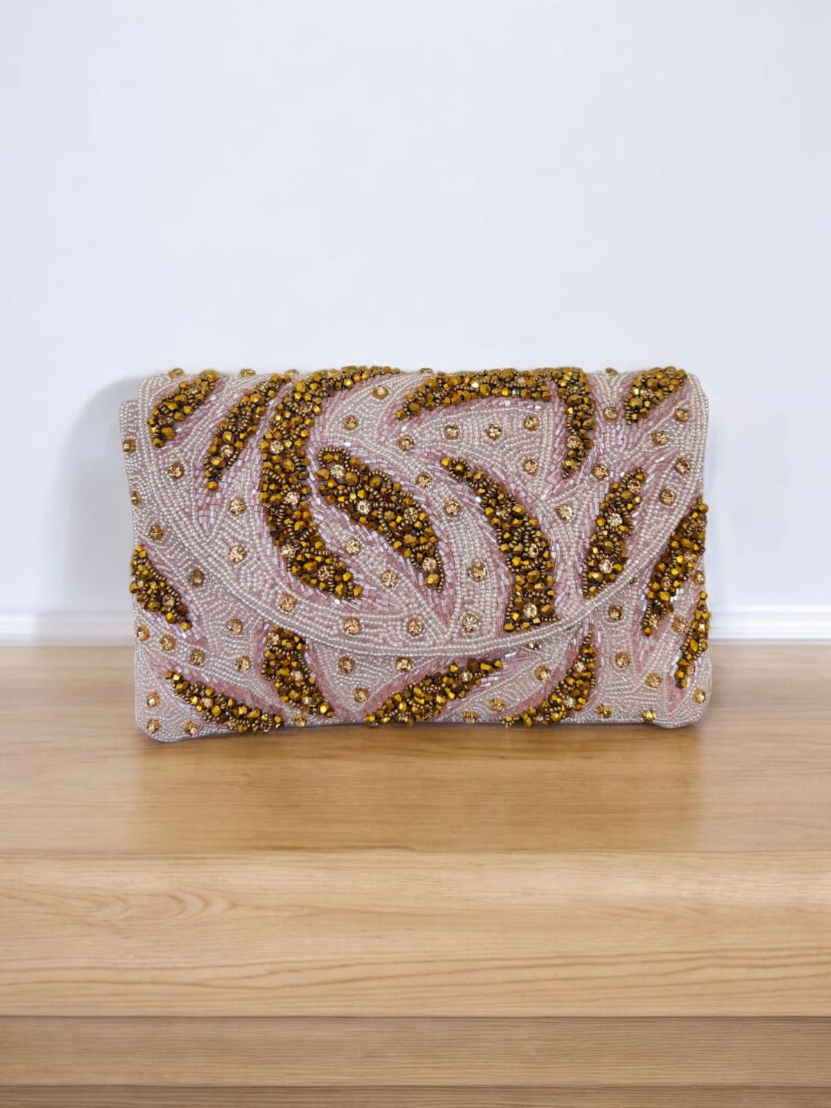 Embroidered Flap Bag