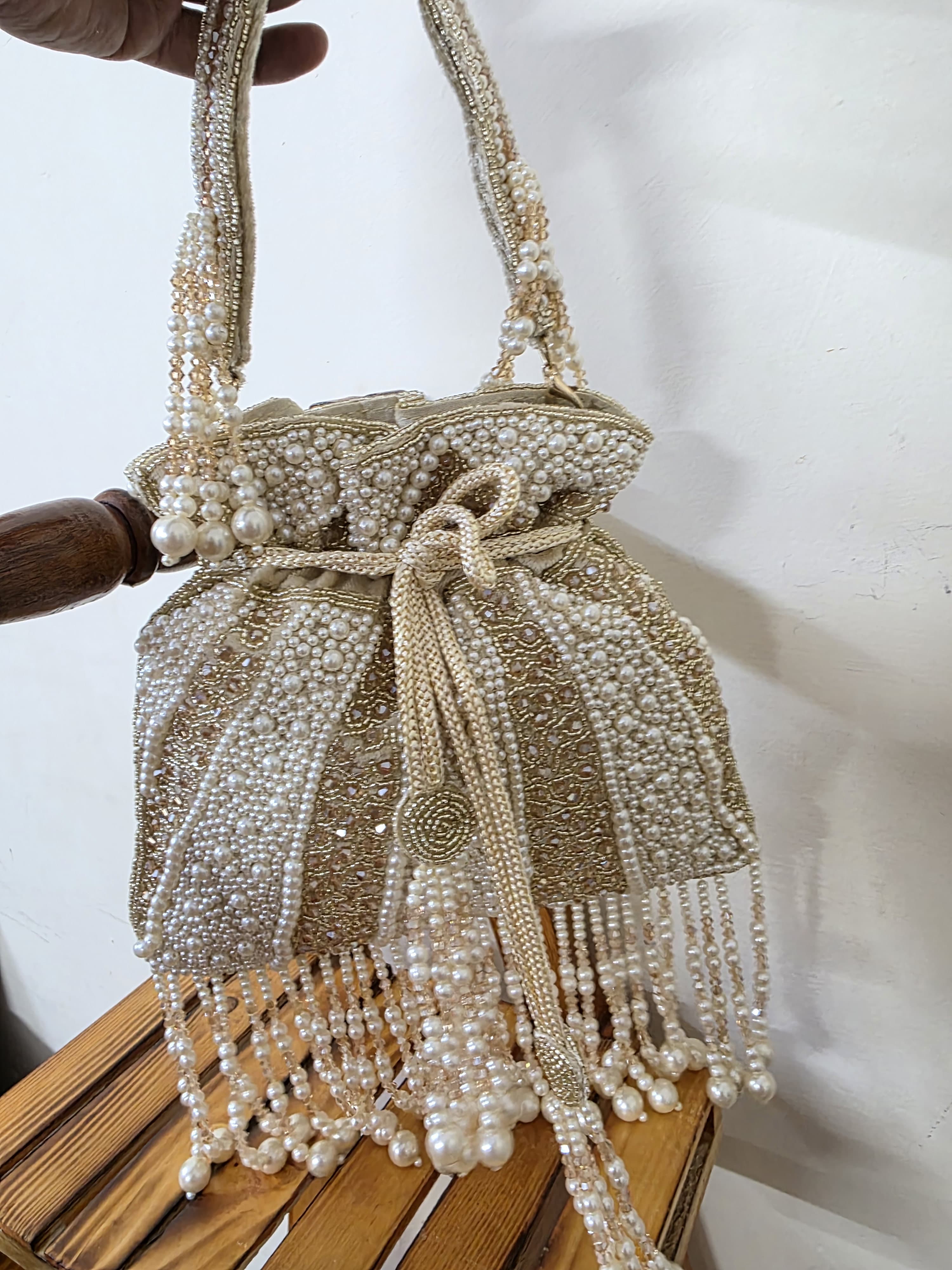 Golden Designer Potli