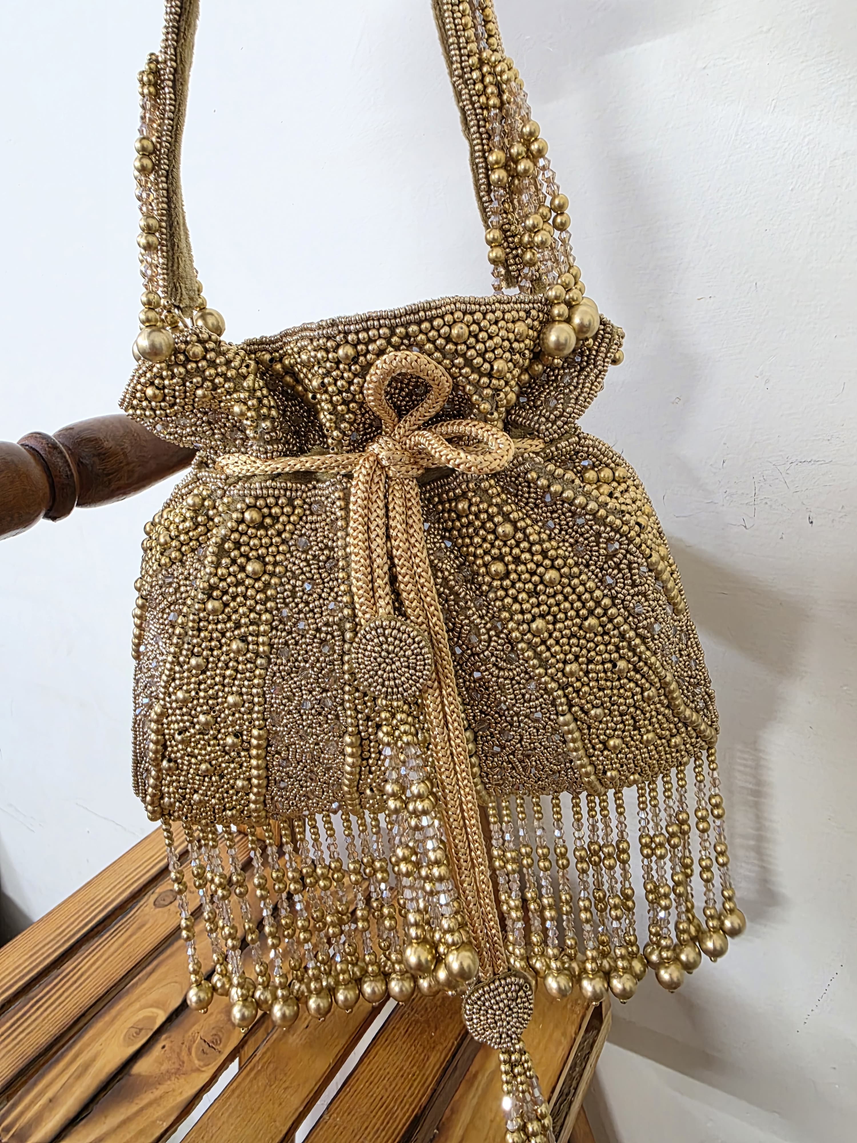 Copper Designer Potli