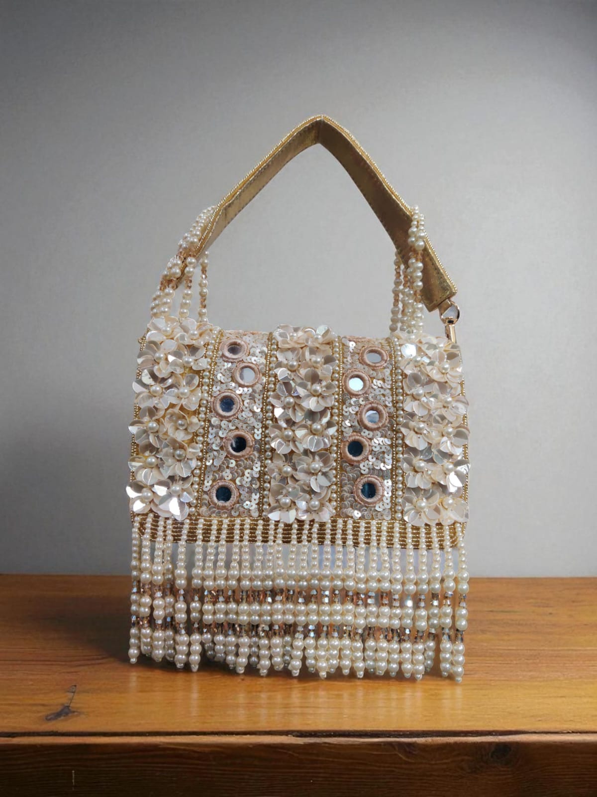 Golden Flap Bag