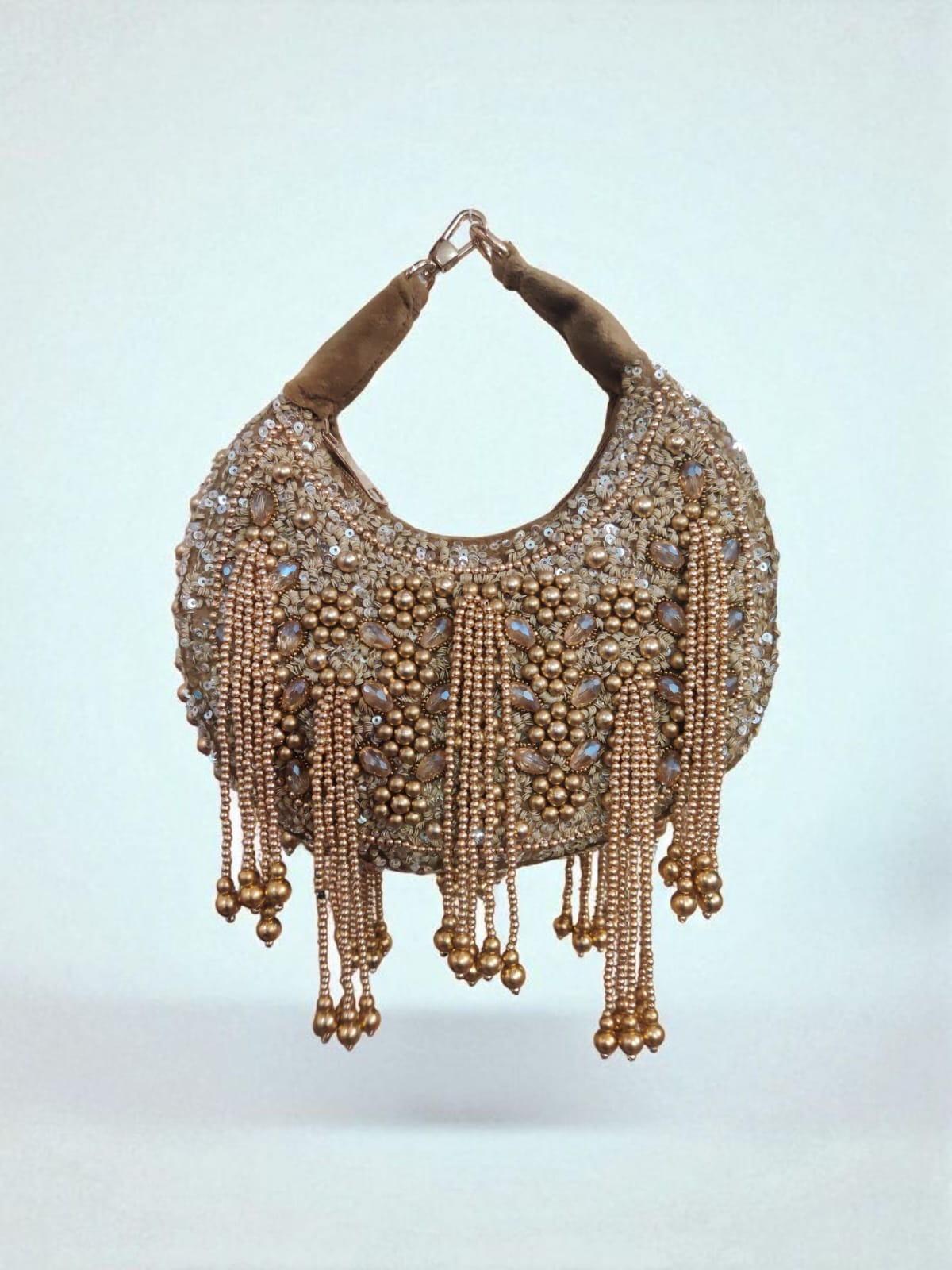 Moon Embroidered Clutch