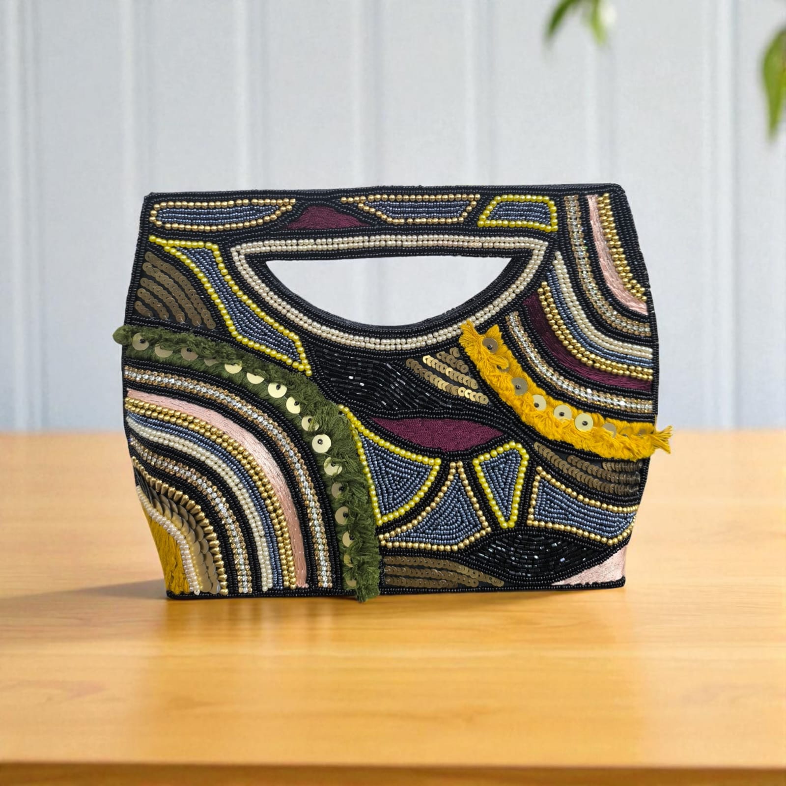 Embroidered Clutch