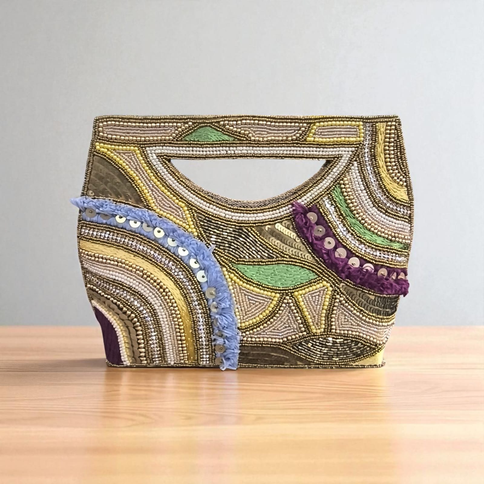 Embroidered Clutch