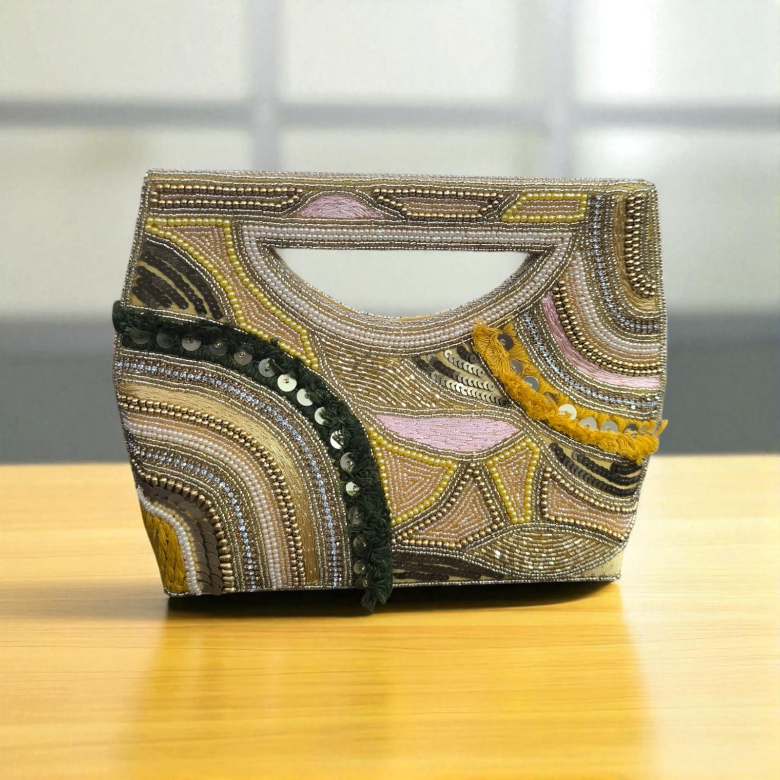 Embroidered Clutch