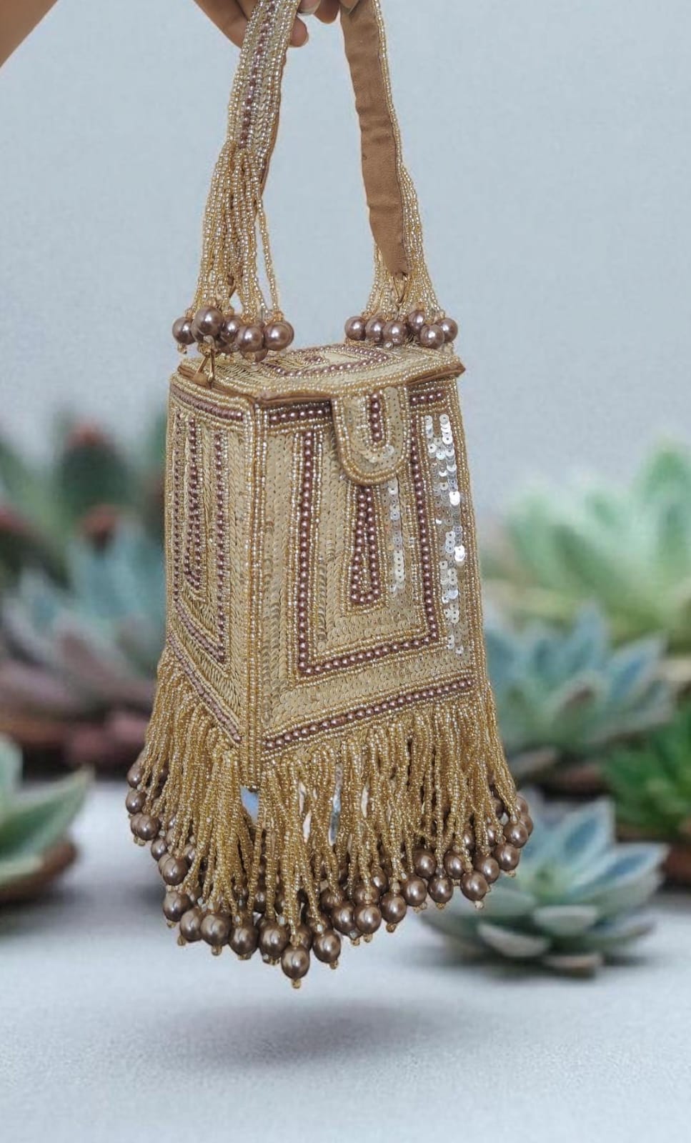 VRPS Bucket Bag | Handcrafted Ethnic Bag | SWIS-2594 | Additional Angle