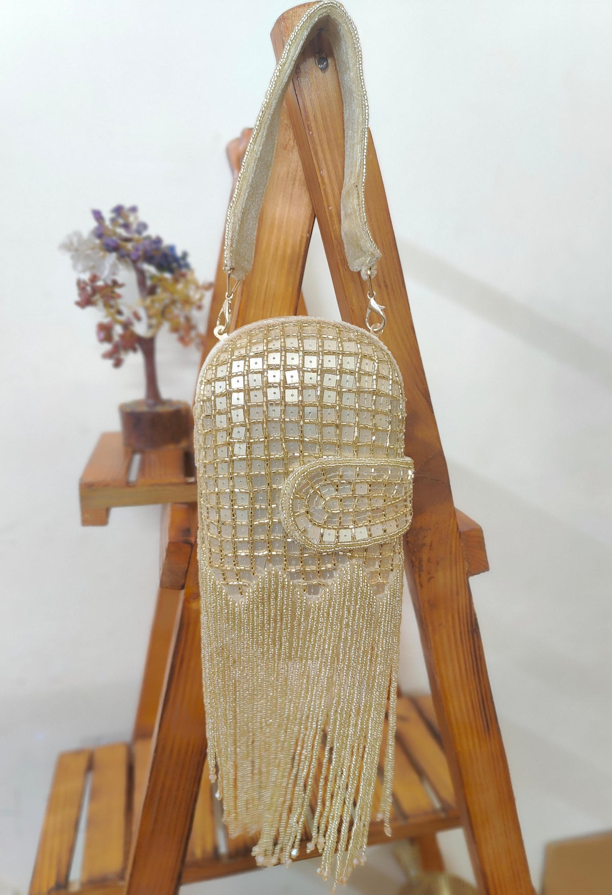 VRPS Embroidered Clutch | Handcrafted Ethnic Bag | SWIS-2597 | Additional Angle