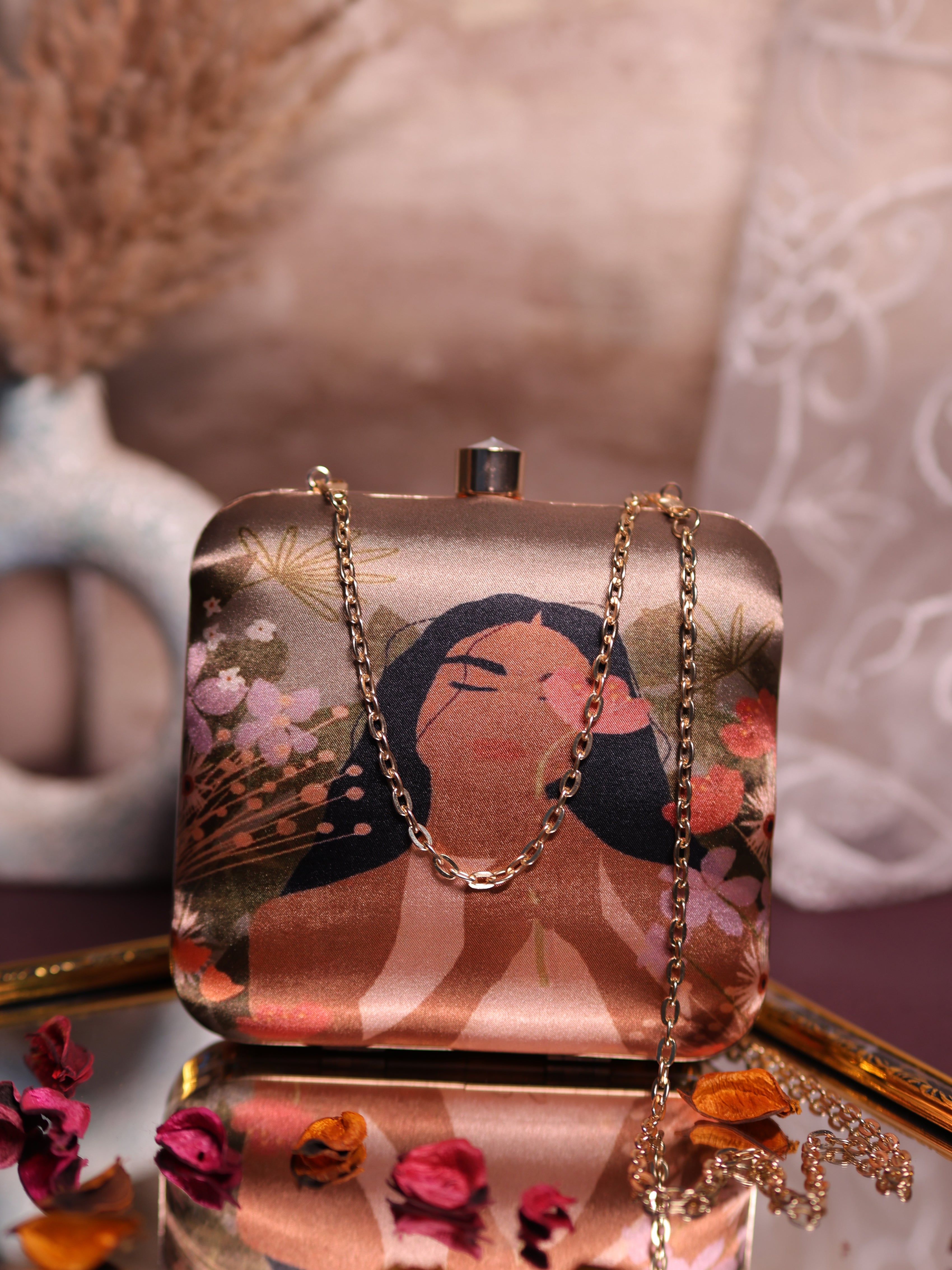 VRPS Printed Clutche | Handcrafted Ethnic Bag | SWIS-2096 | Additional Angle