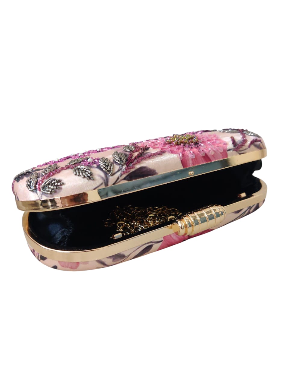 VRPS Printed Embroidered Clutche | Handcrafted Ethnic Bag | SWIS-3665