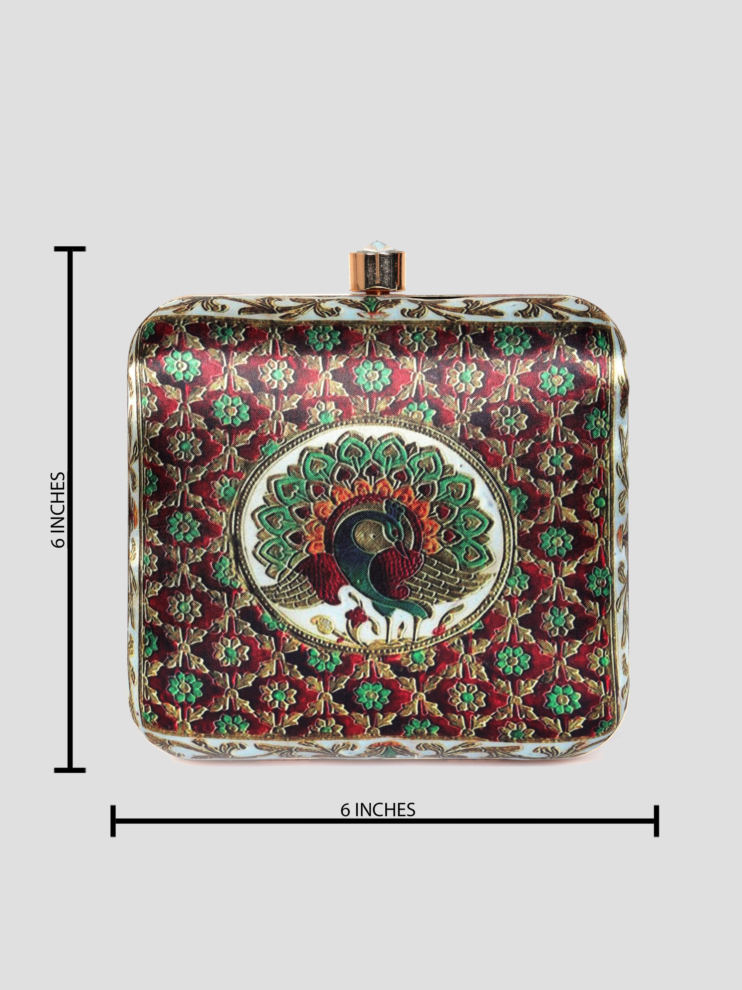 VRPS Printed Clutch | Handcrafted Ethnic Bag | SWIS-1334