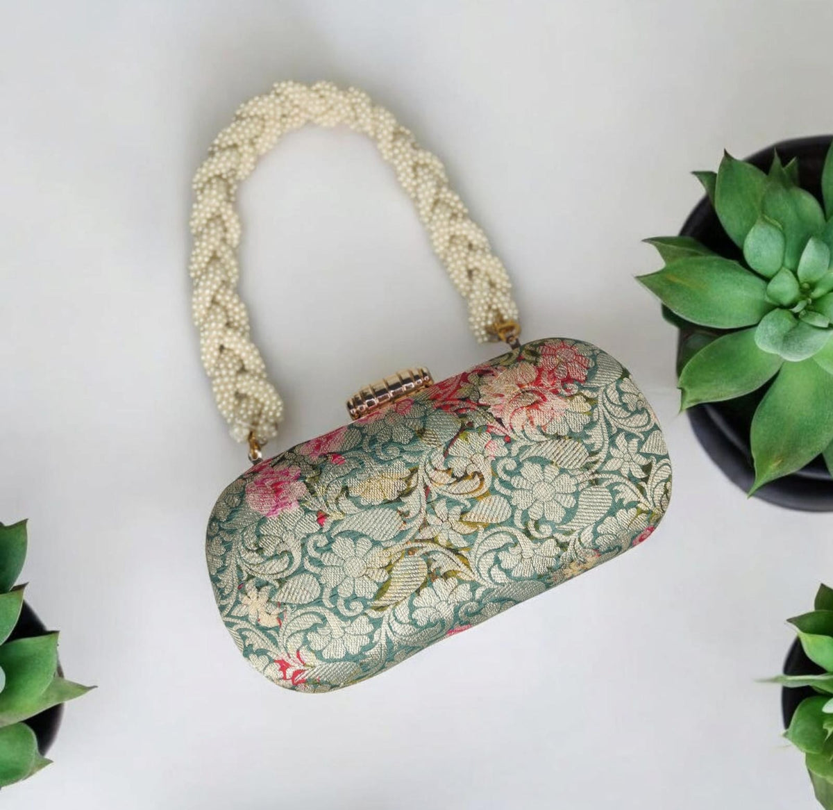 VRPS Classic Clutch | Handcrafted Ethnic Bag | SWIS-2725 | Additional Angle